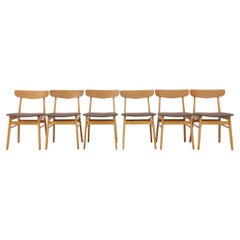 Set of 6 Borge Mogensen Style Dining Chairs by Farstrup