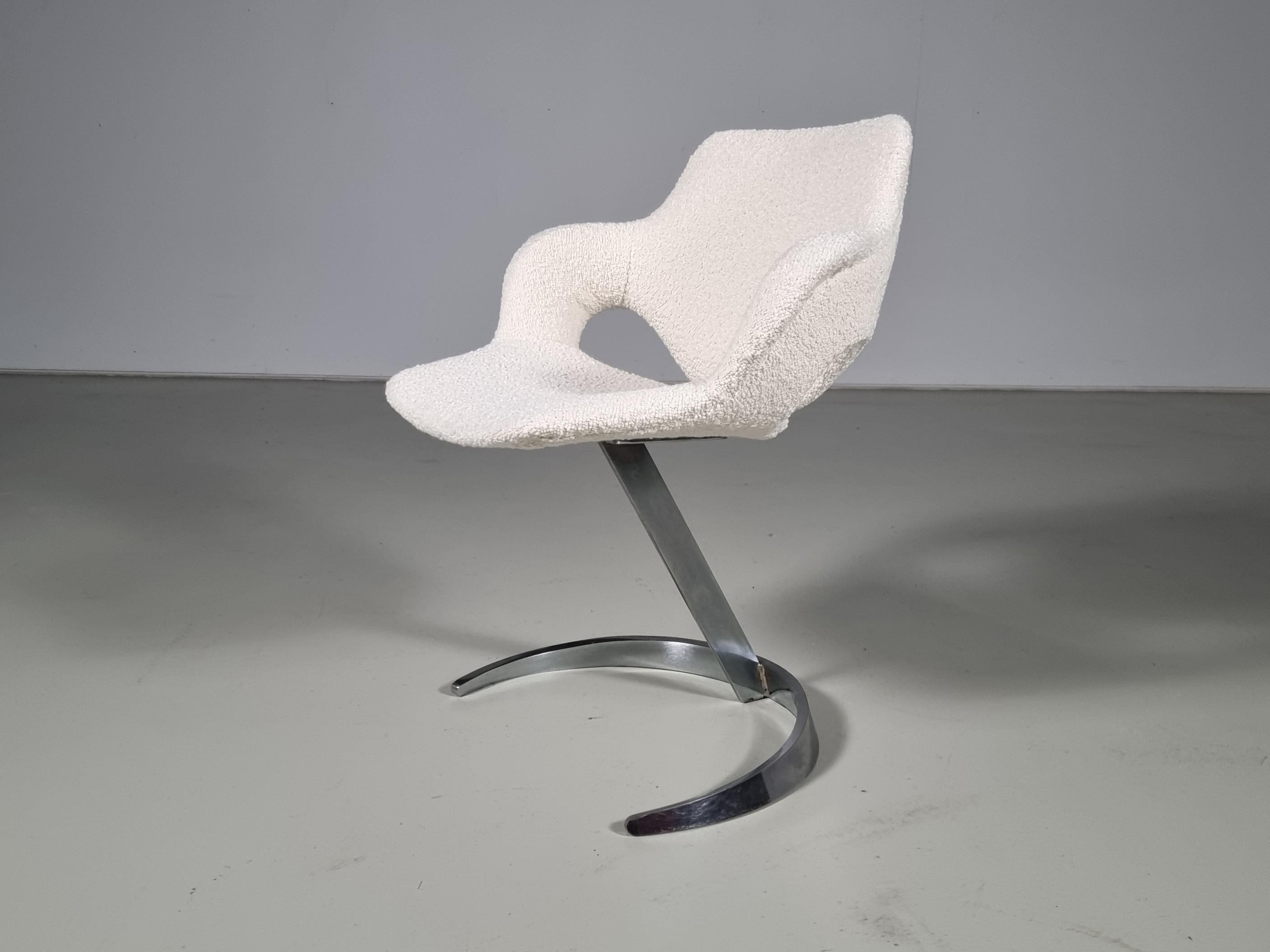 Set of 6 Boris Tabacoff Scimitar Chairs for 'Mobilier Modulaire Moderne' 'MMM' 3