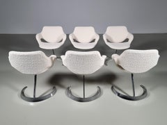 Lot de 6 chaises Scimitar de Boris Tabacoff pour Mobilier Modulaire Moderne (MMM)