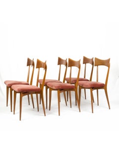 Set of 6 Bow-Tie Chairs by Ico Parisi for Ariberto Colombo, Cantù -1950s, Italy