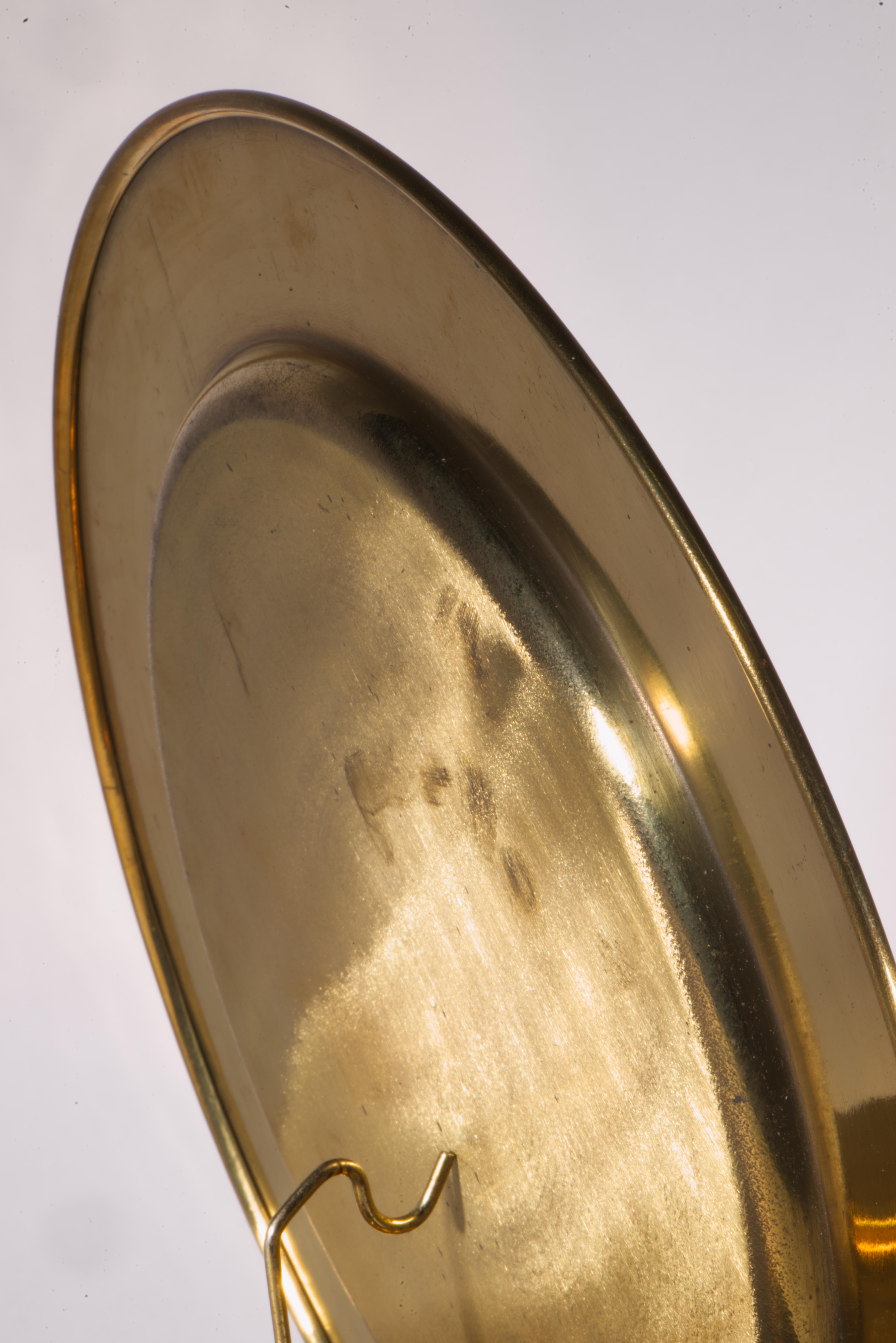 20ième siècle Ensemble de 6 assiettes de présentation en laiton, The Modern Scandinavian 1960s-1970s en vente