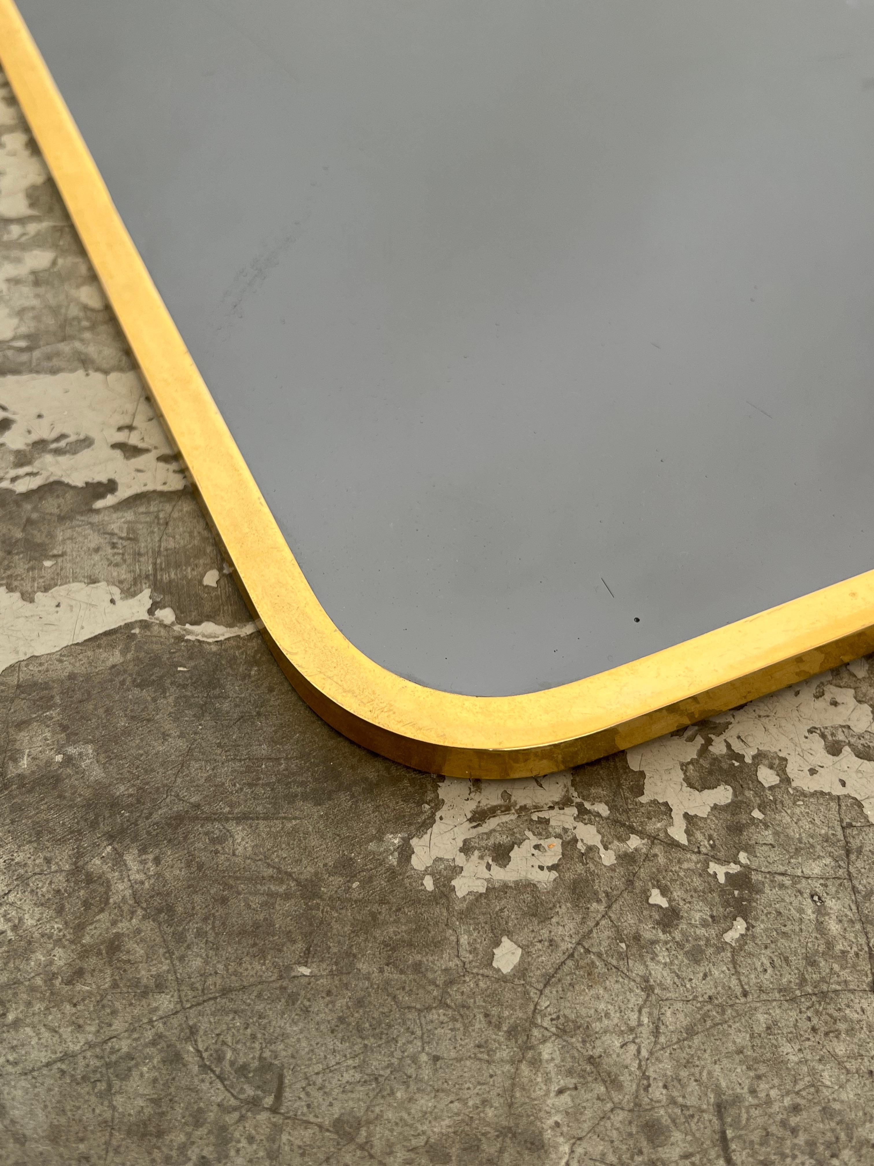Set of 6 brass mirrors 70s For Sale 5