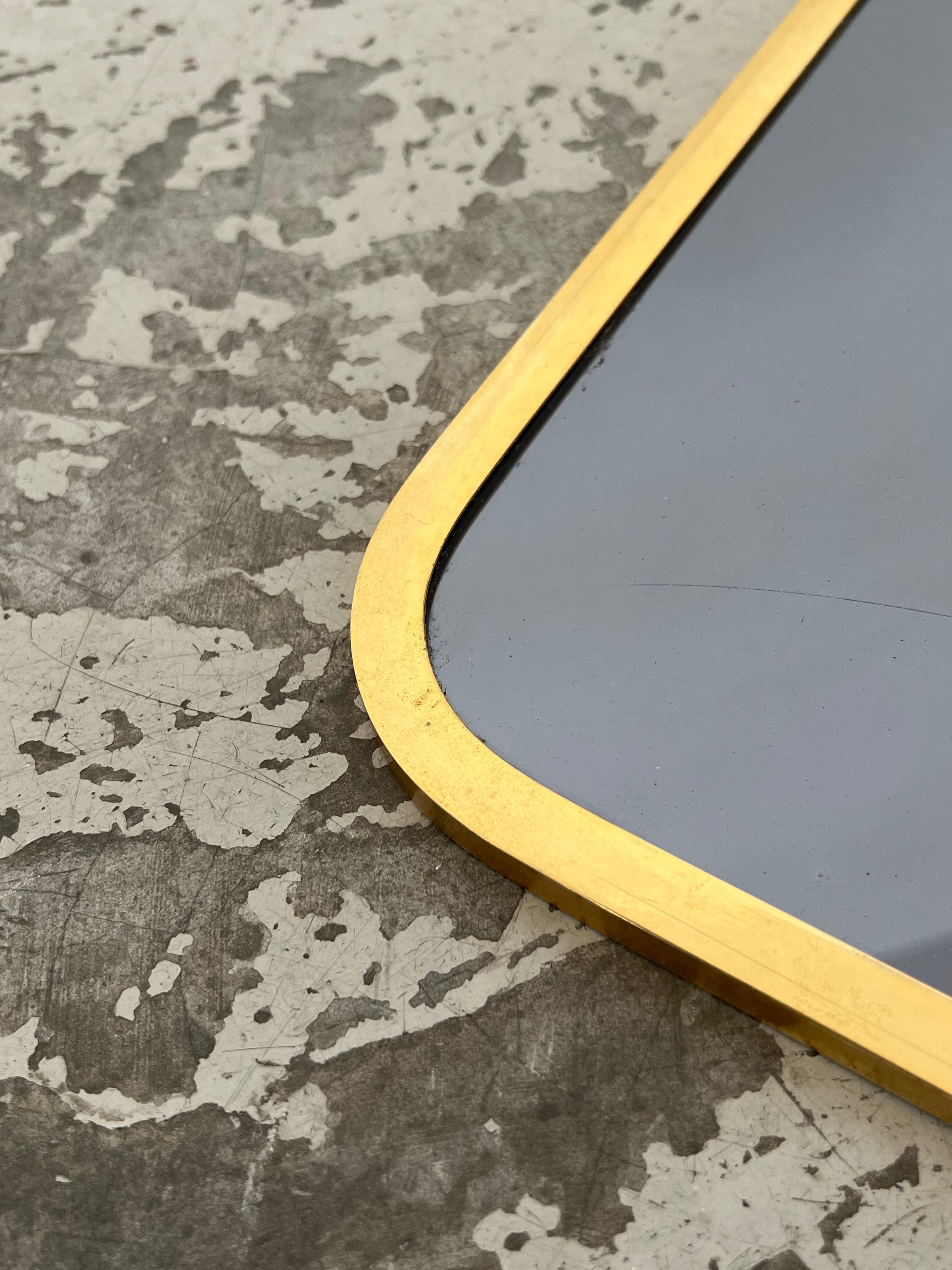 Set of 6 brass mirrors 70s For Sale 6
