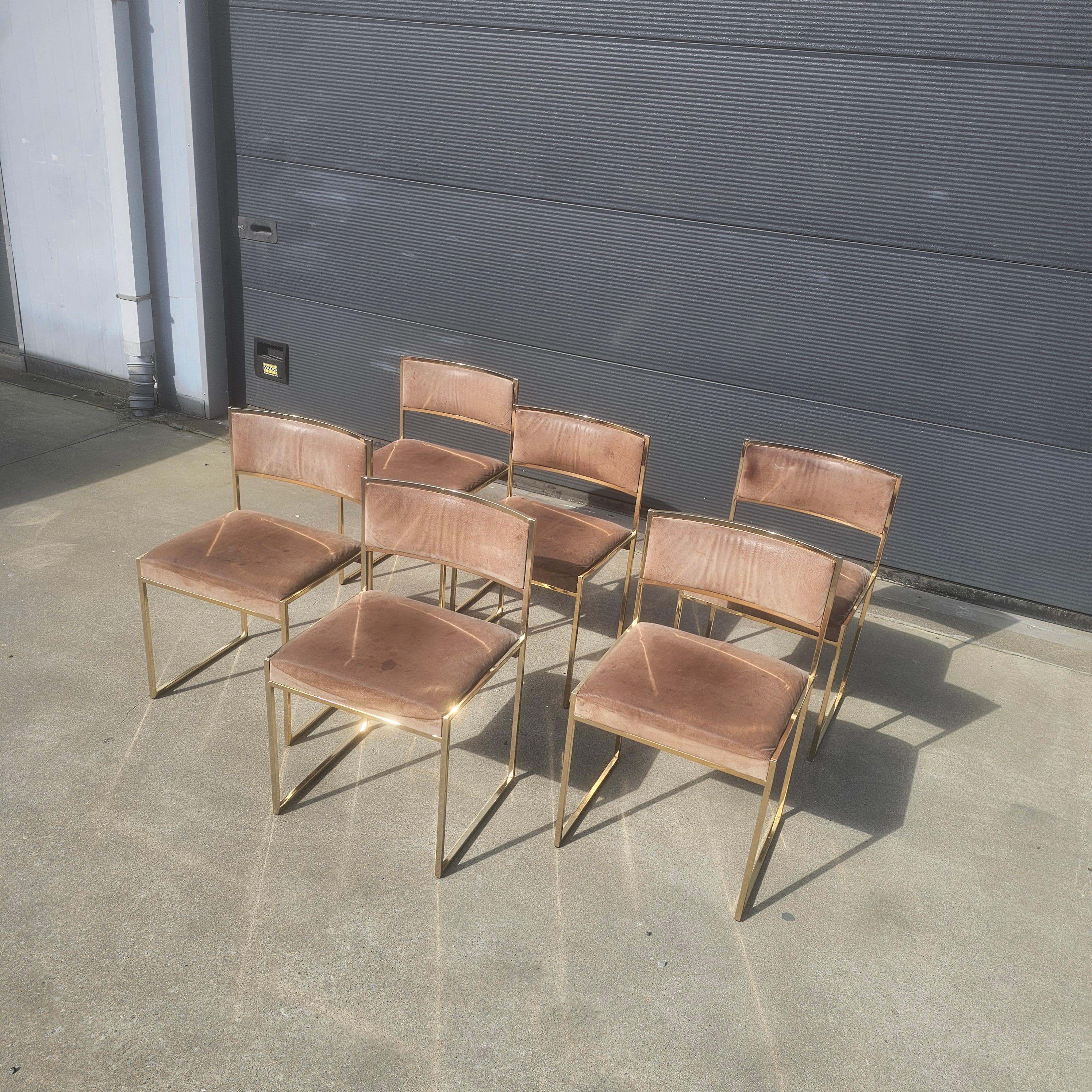 Late 20th Century Set of 6 Brass 