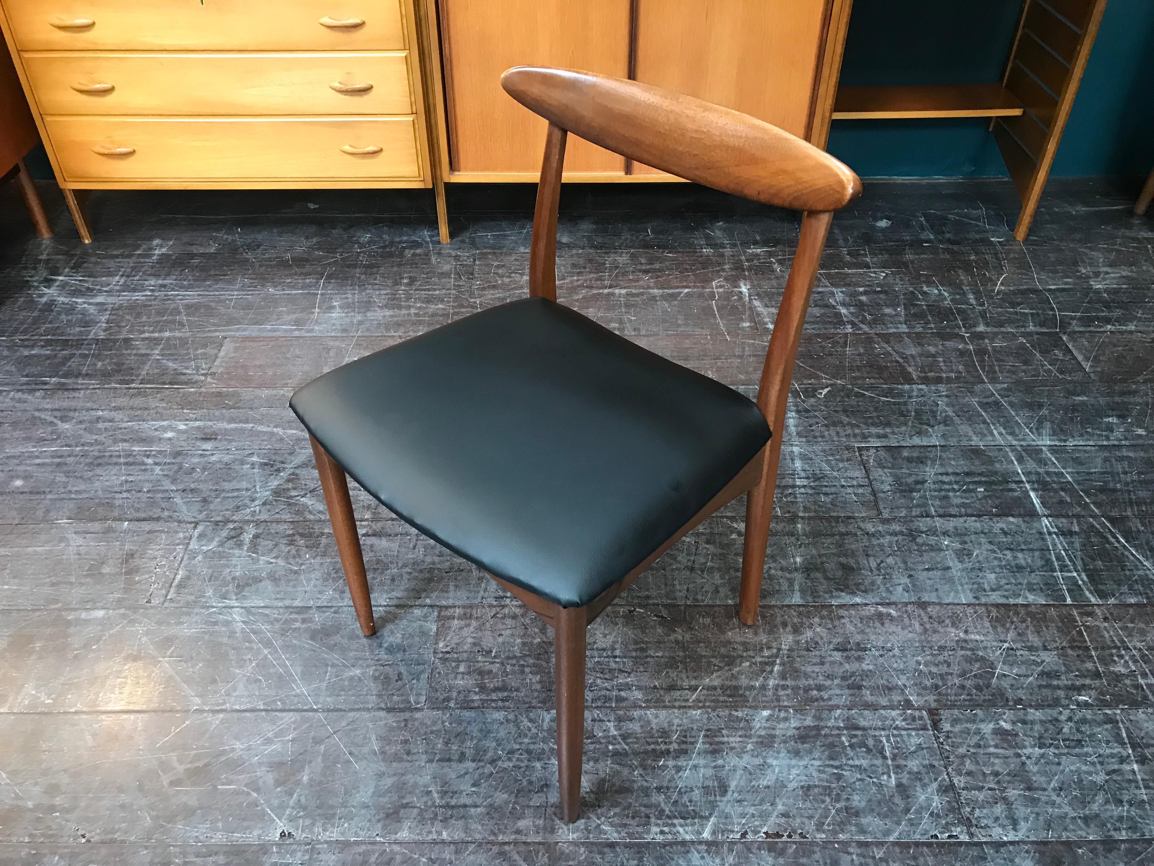 20th Century Set of 6 British Midcentury Teak Dining Chairs by Greaves and Thomas For Sale