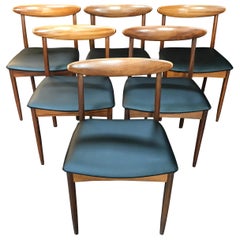 Set of 6 British Midcentury Teak Dining Chairs by Greaves and Thomas