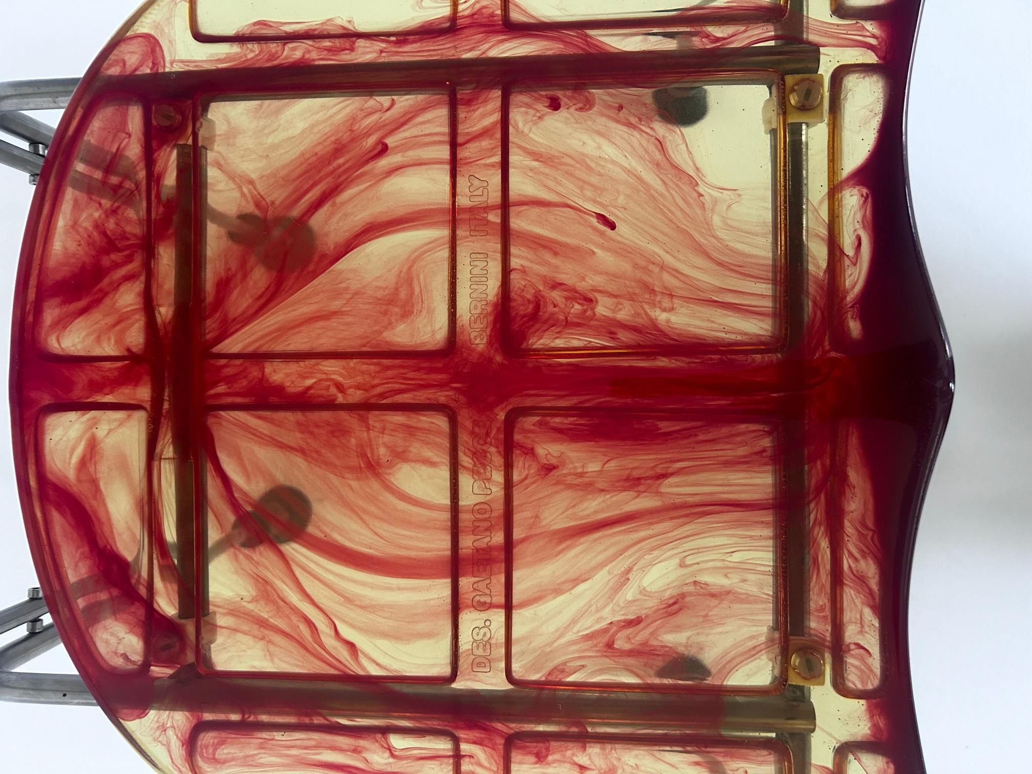 Satz von 6 Broadway-Stühlen, Gaetano Pesce, Bernini, 1993 im Angebot 14