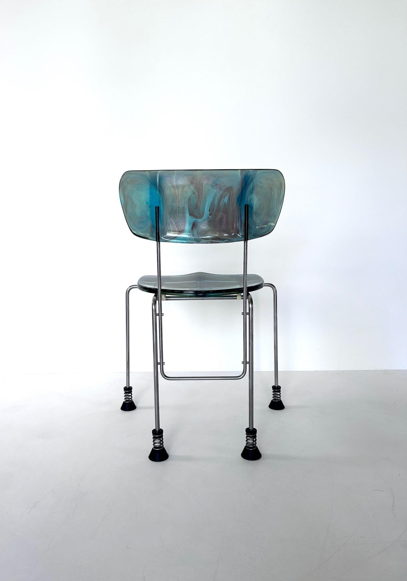 Set of 6 Broadway chairs, Gaetano Pesce, Bernini, 1993 For Sale 1