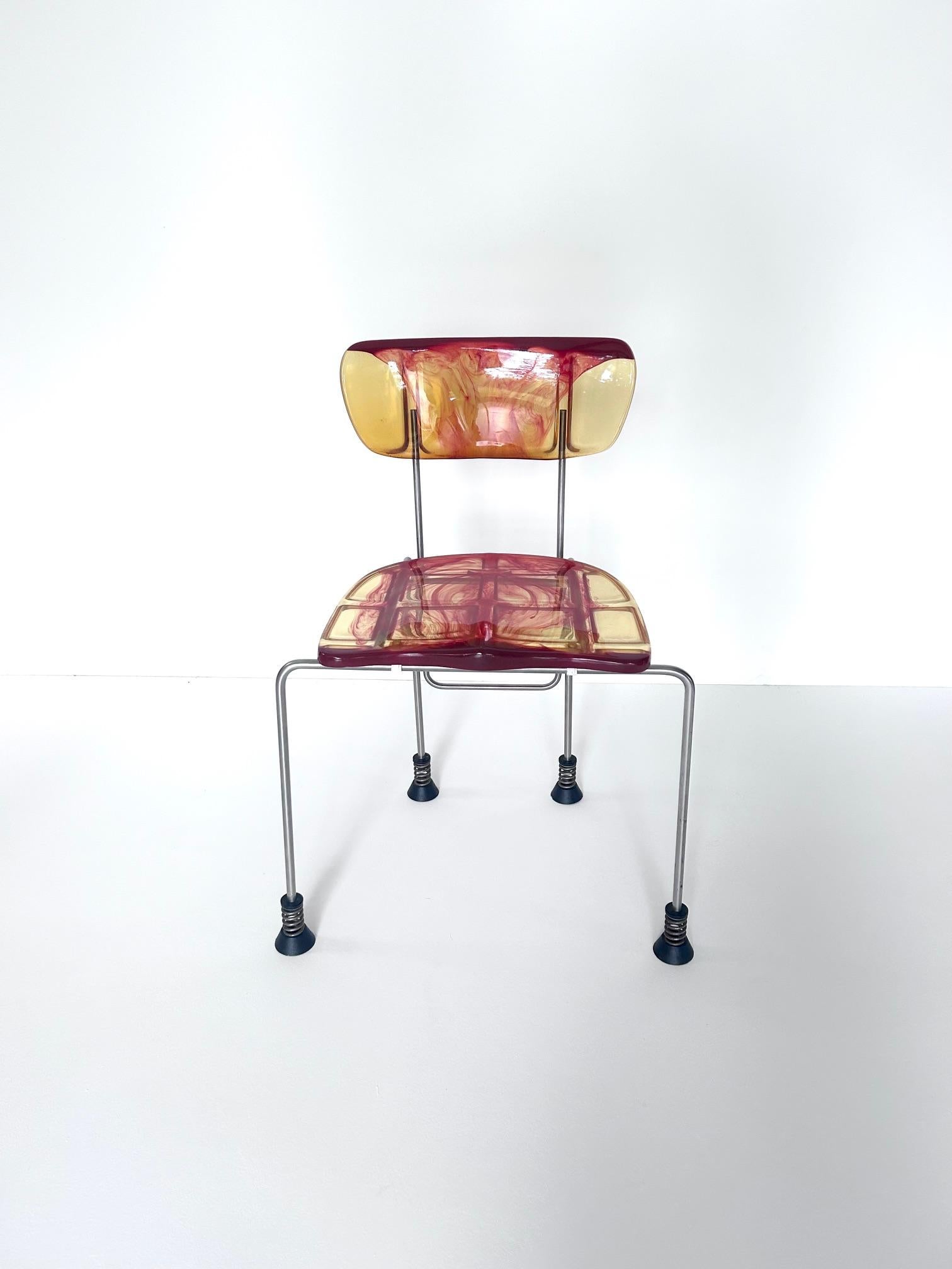 Satz von 6 Broadway-Stühlen, Gaetano Pesce, Bernini, 1993 im Angebot 2