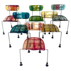Set of 6 Broadway chairs, Gaetano Pesce, Bernini, 1993