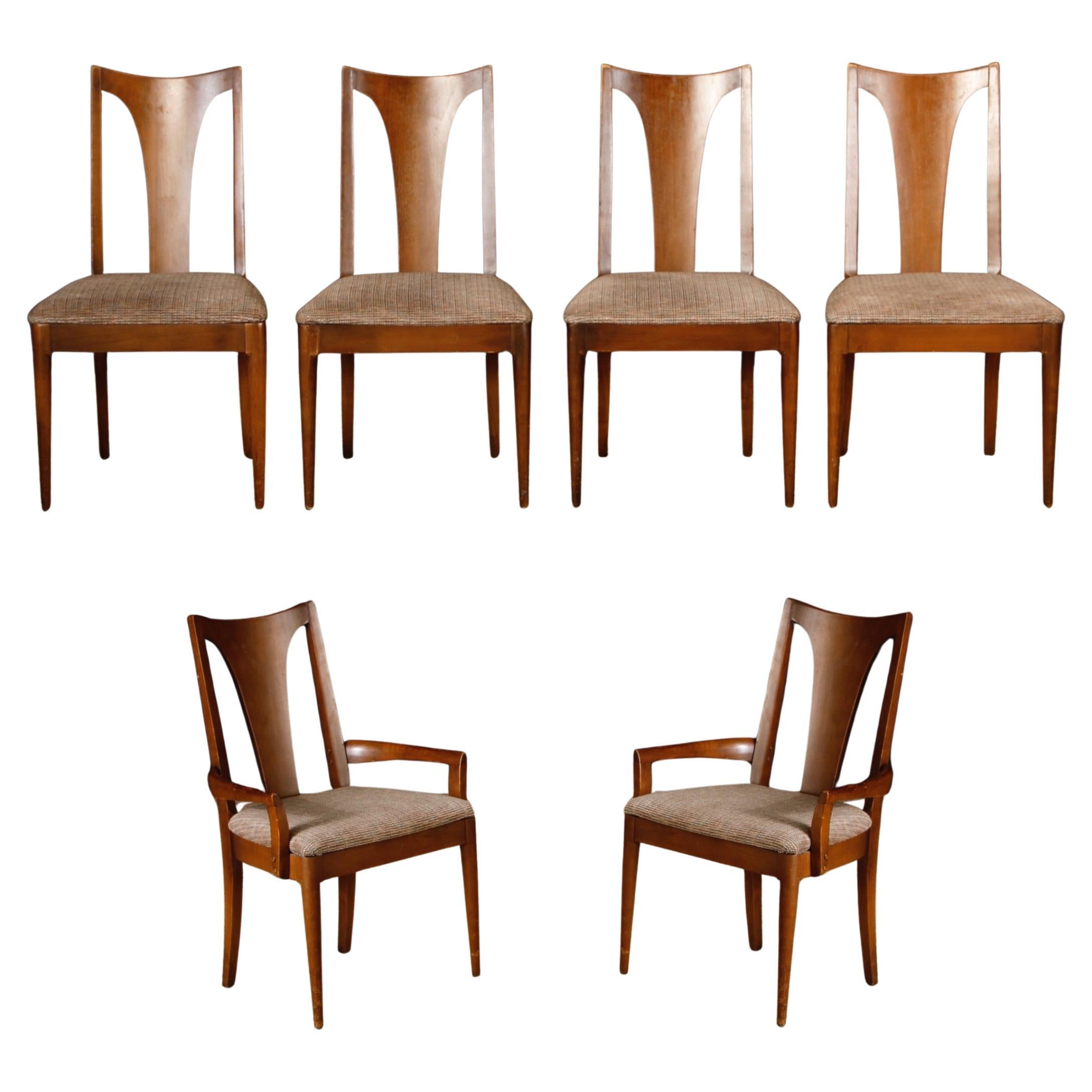 Set of 6 Broyhill Premier 
Brasilia
 Model #6140 Dining Chairs, 1960s, Signed For Sale