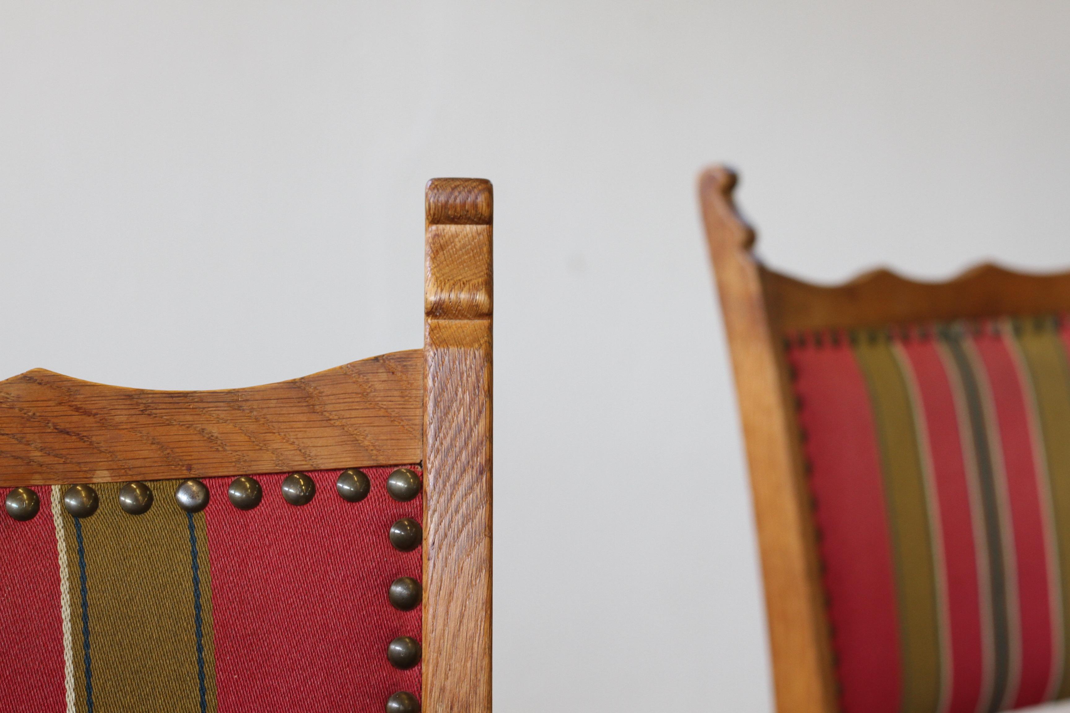 set di 6 sedie da pranzo moderne danesi Brualist in Oak, stile Henning Kjærnulf in vendita 5