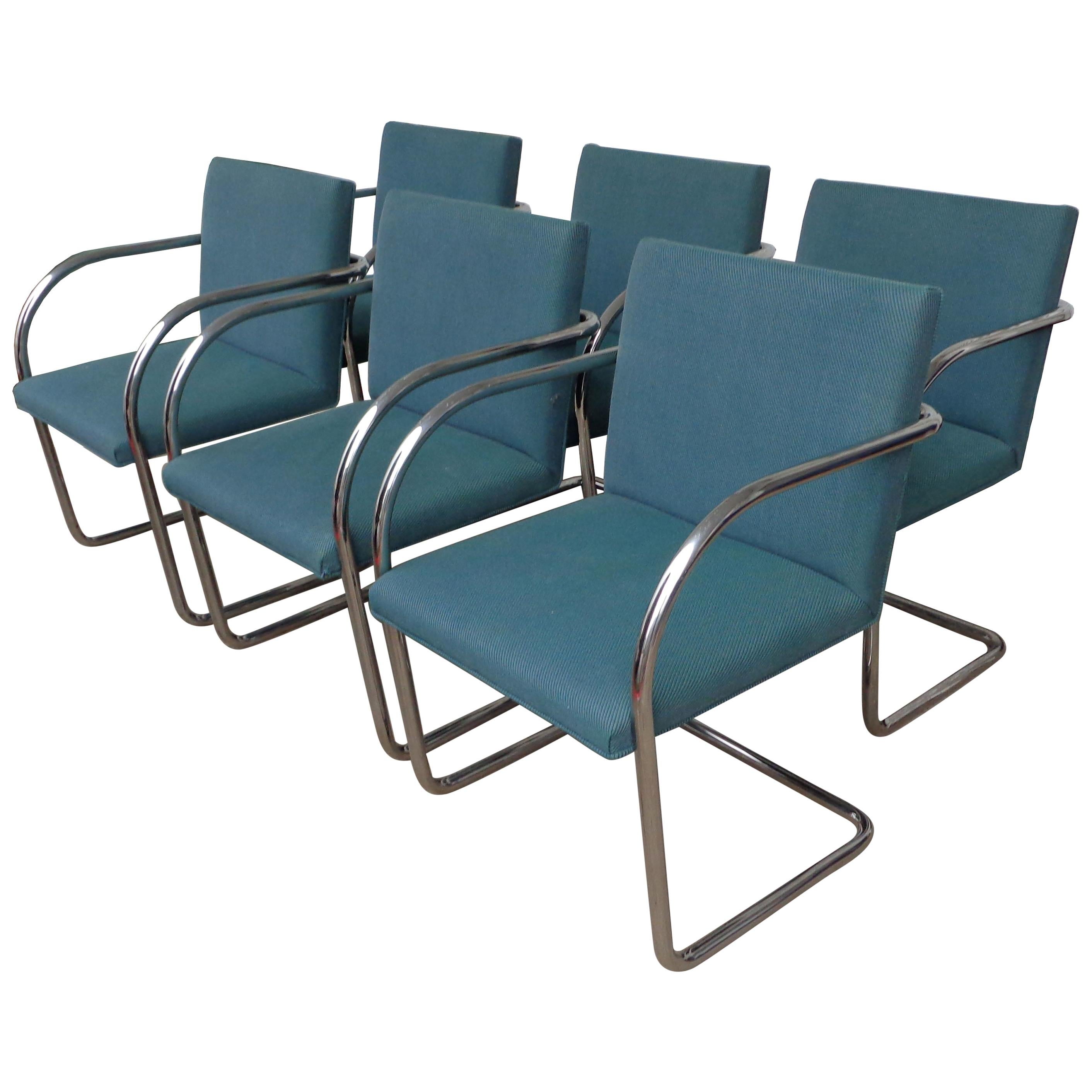 Set of 6 Brueton Brno Chairs For Sale