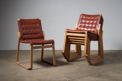 Set of 6 Bruno Mathsson Mid-Century dinning chairs from Sweden