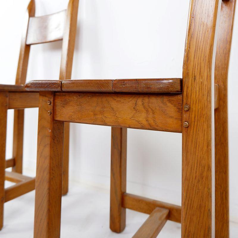 Set of 6 Brutalist Chairs - 1970's For Sale 5