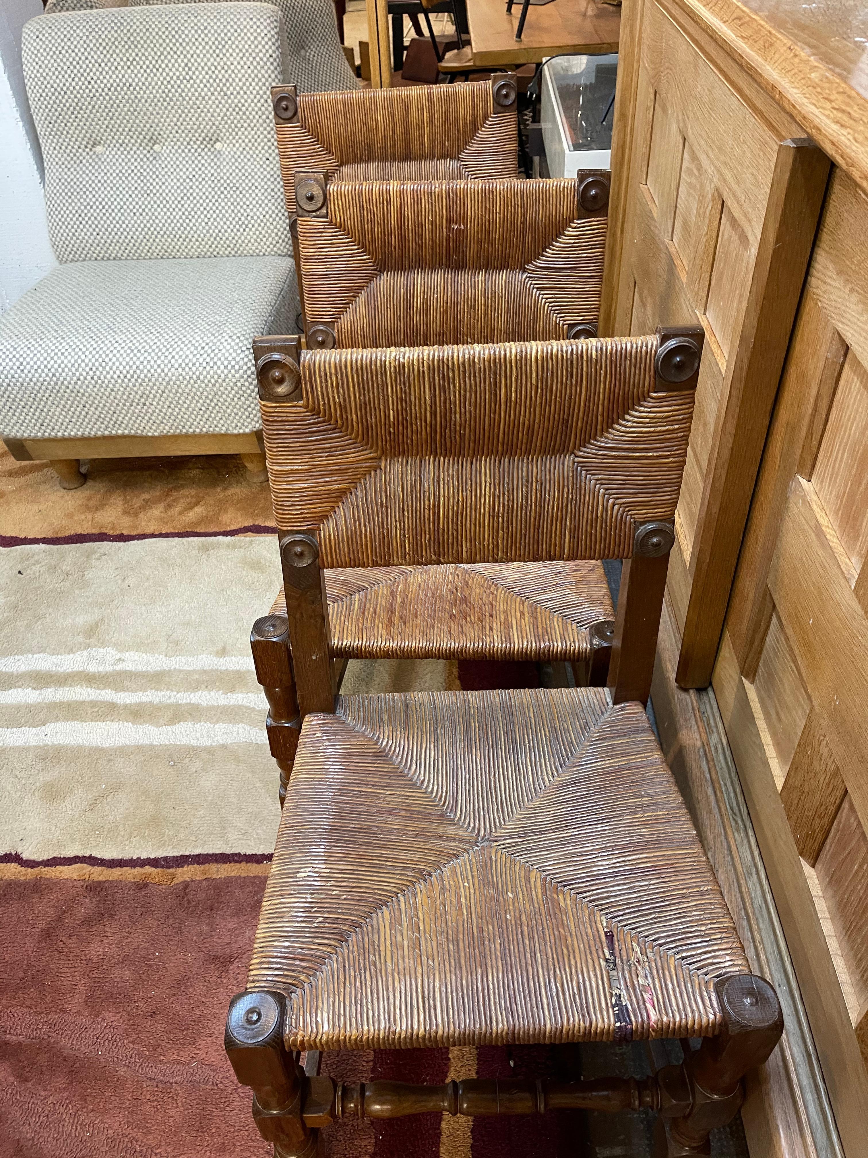 Set of 6 brutalist chairs In Good Condition In Saint-Ouen, FR