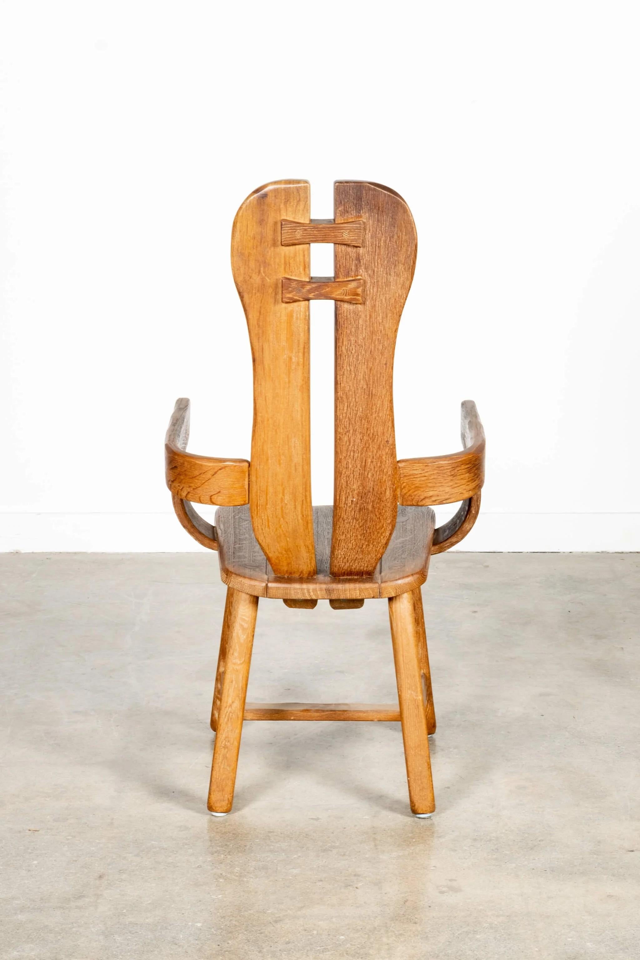 Set of 6 Brutalist De Puydt Chairs In Good Condition For Sale In Toronto, CA
