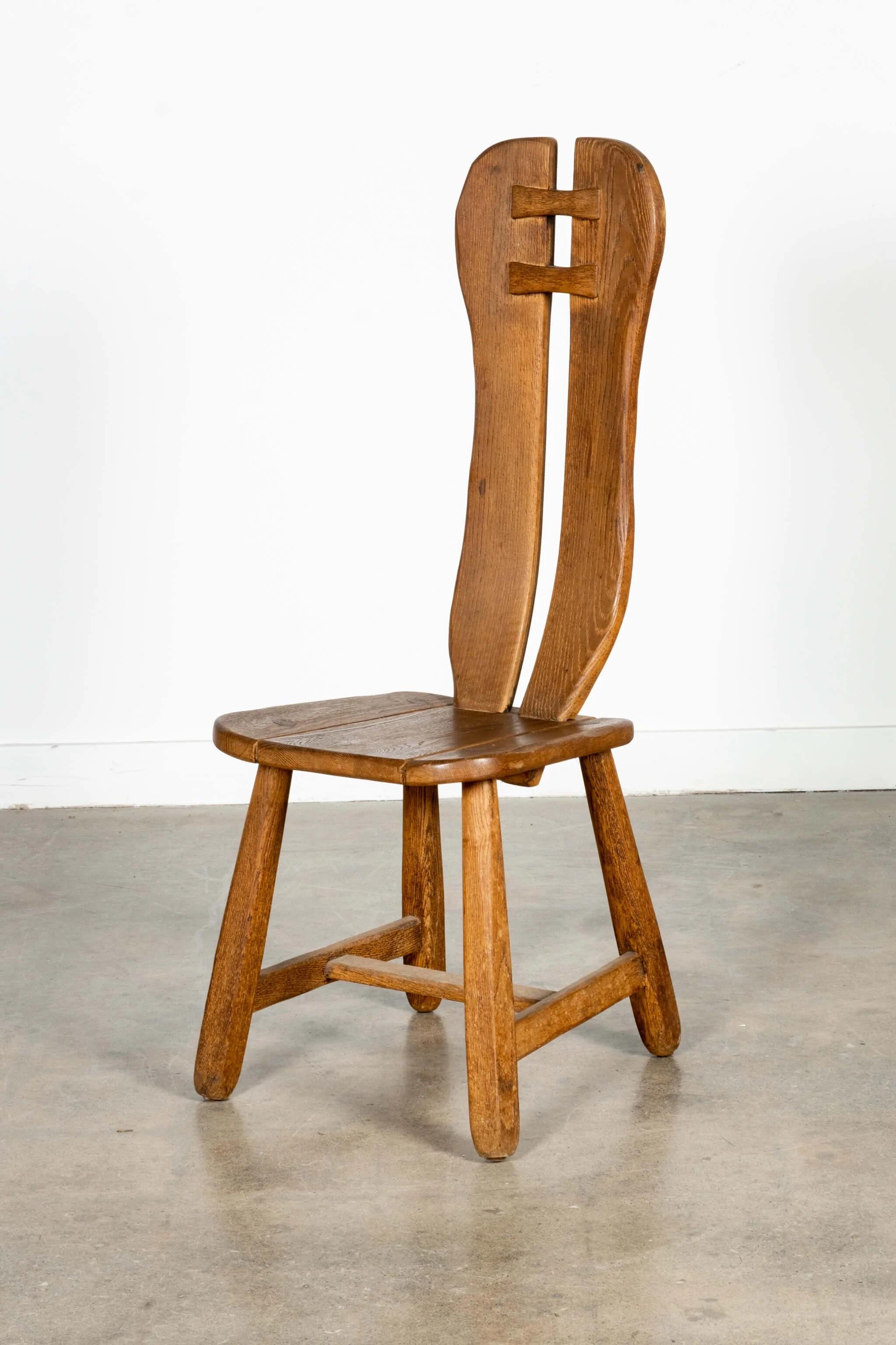 Set of 6 Brutalist De Puydt Chairs For Sale 1