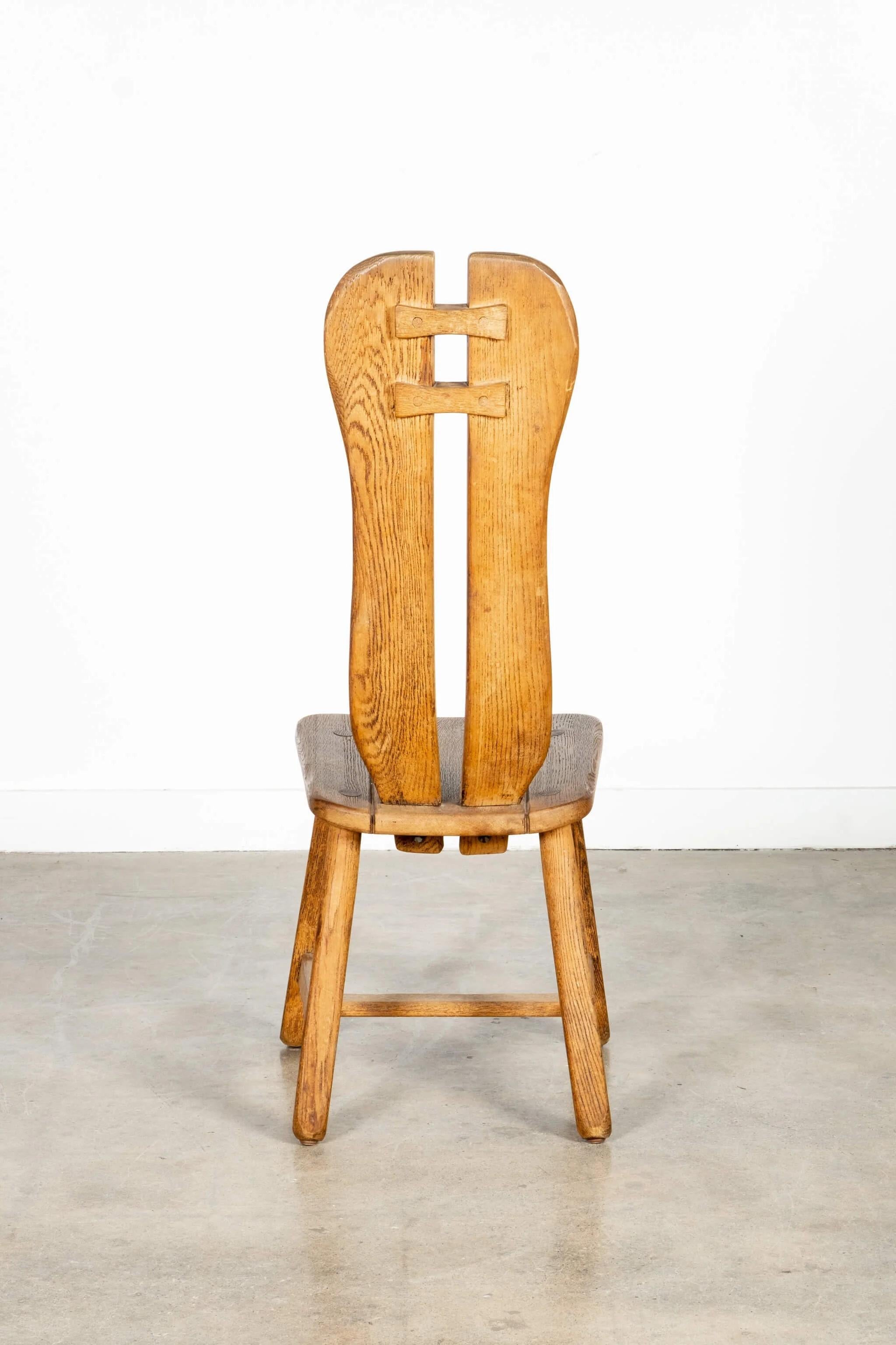 Set of 6 Brutalist De Puydt Chairs For Sale 2