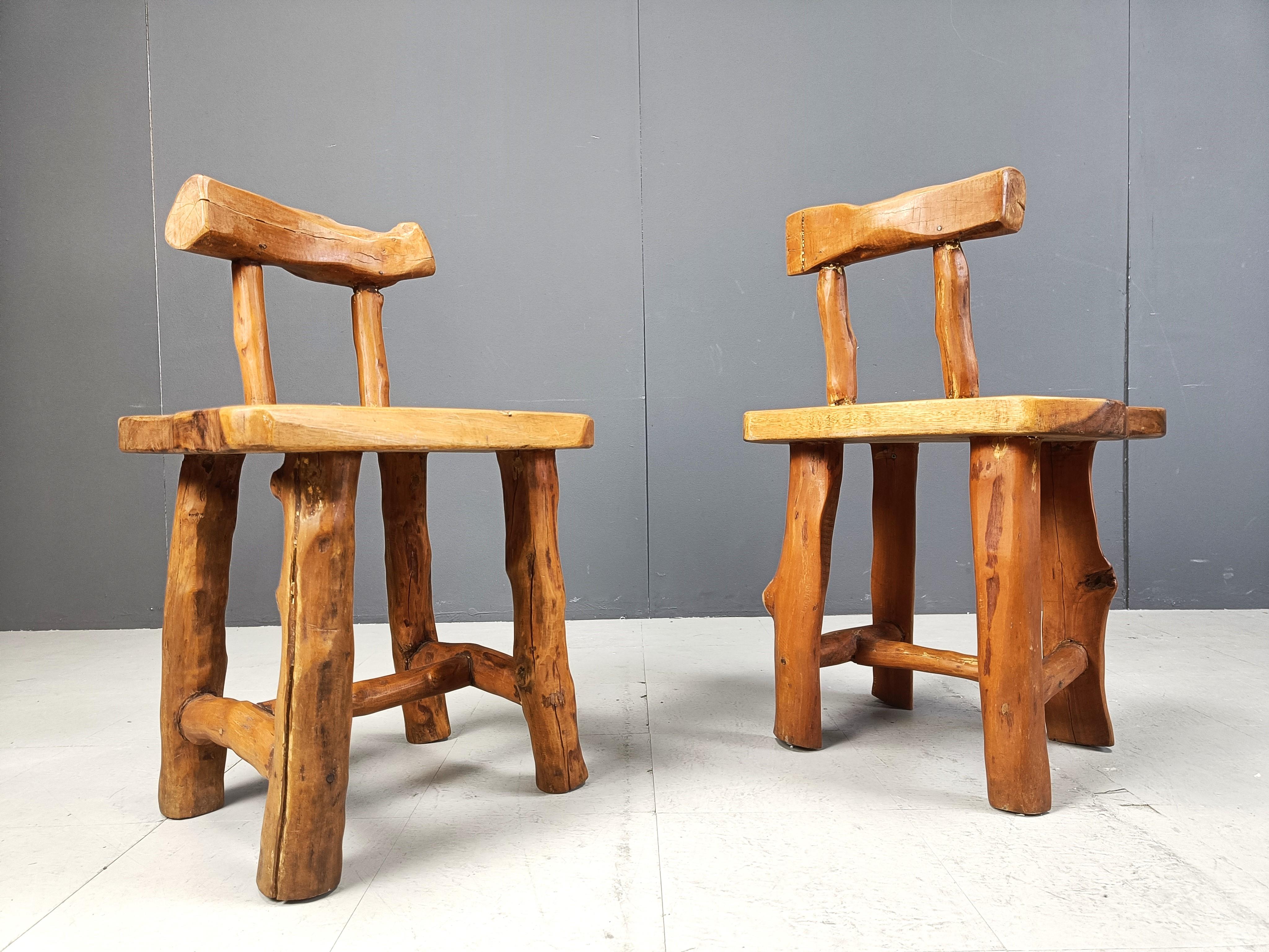 Set di 6 sedie da pranzo brutaliste, anni '60 in vendita 4