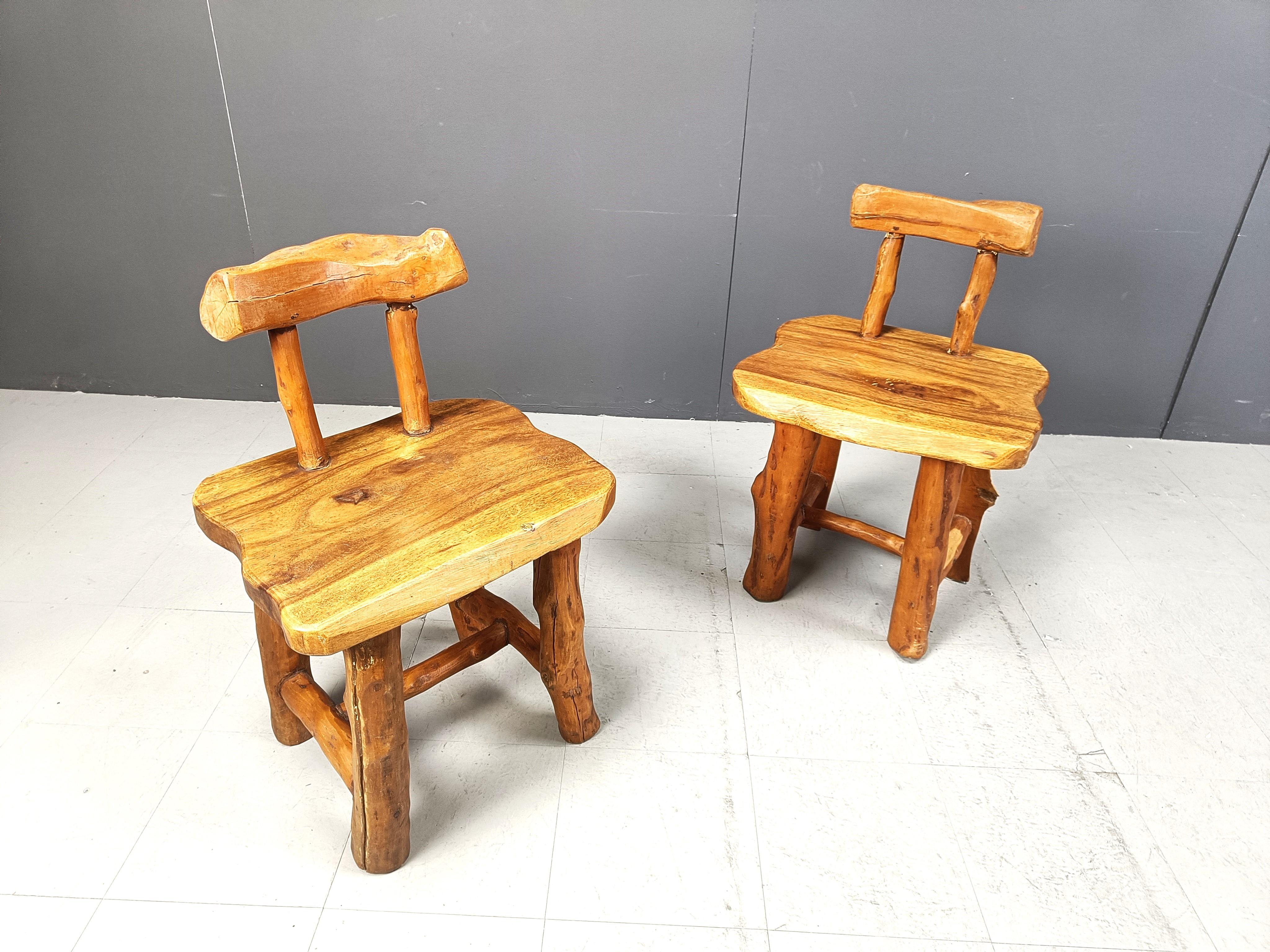 Set di 6 sedie da pranzo brutaliste, anni '60 in vendita 2