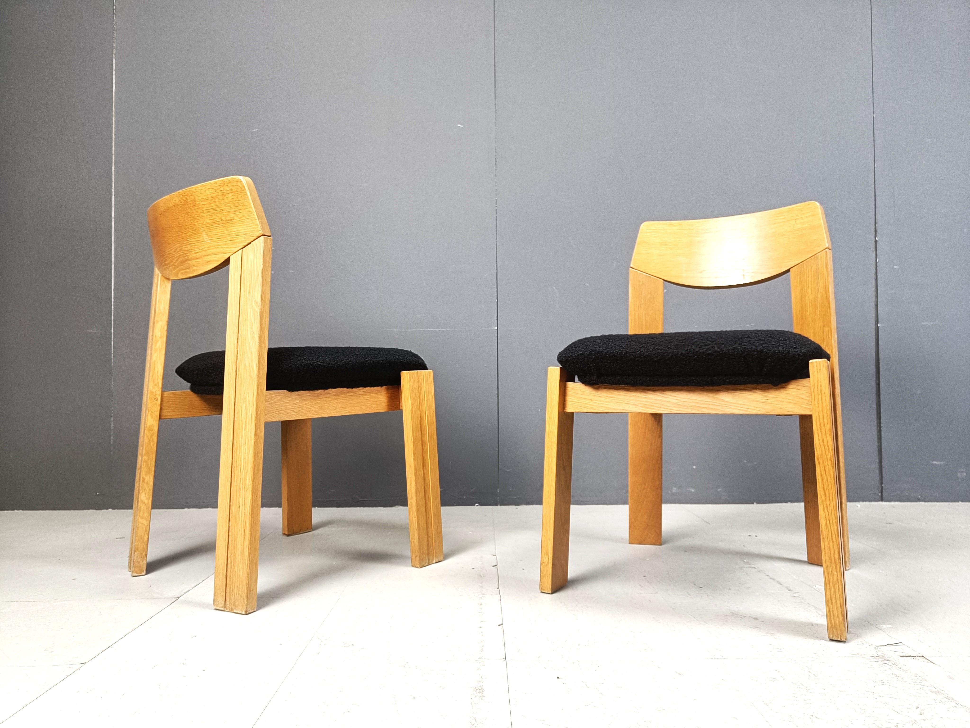 Set di 6 sedie da pranzo brutaliste, anni '70 in vendita 3