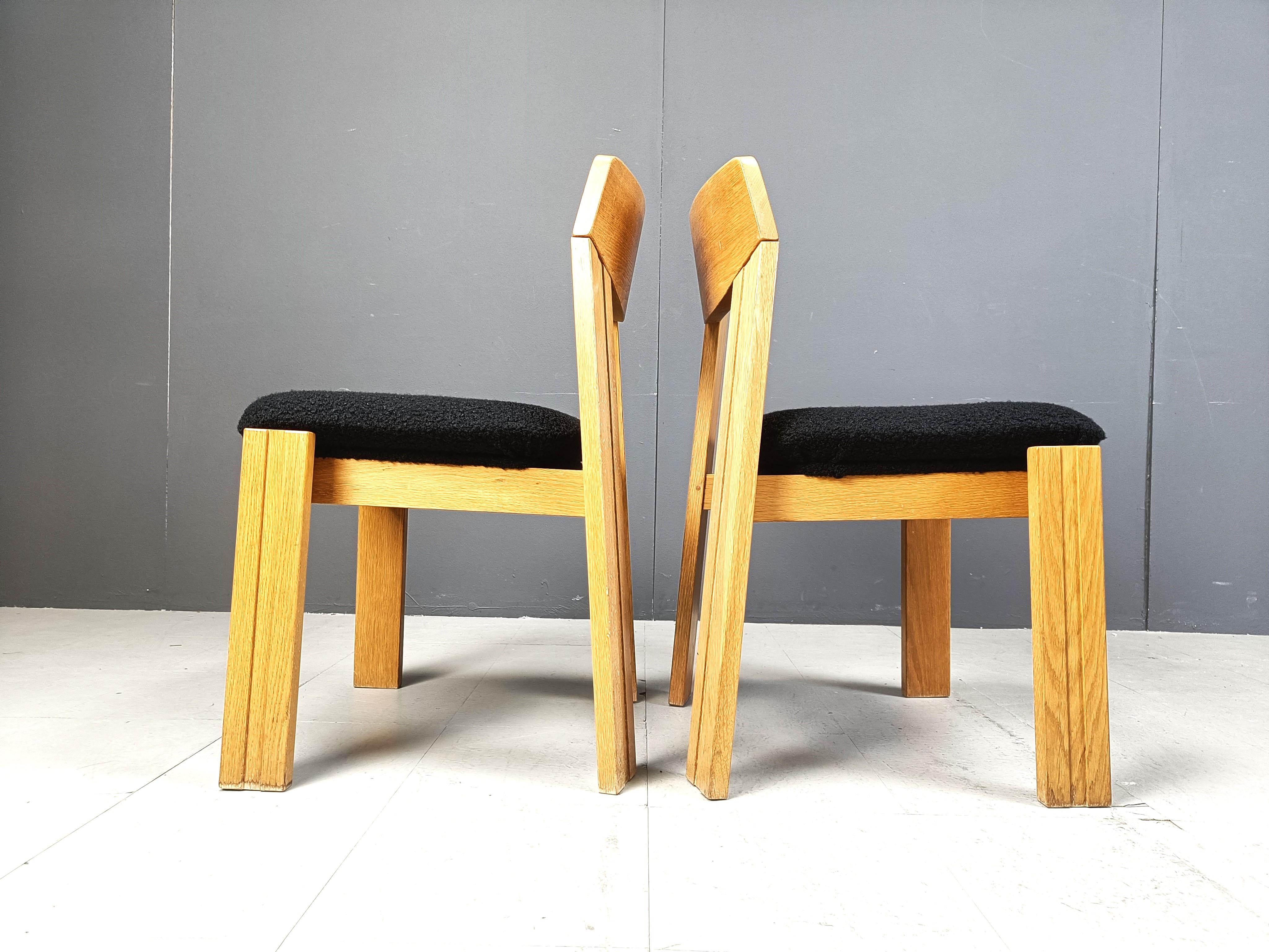 Set di 6 sedie da pranzo brutaliste, anni '70 in vendita 4