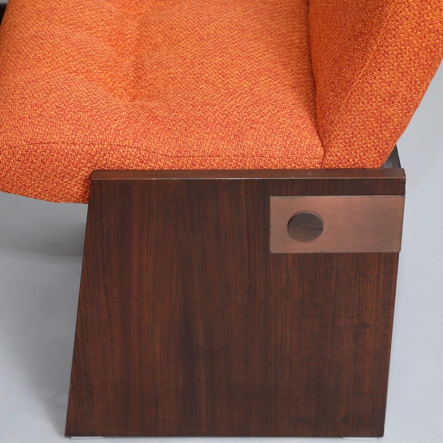 Set of 6 Brutalist Dining Chairs by Lane For Sale 4