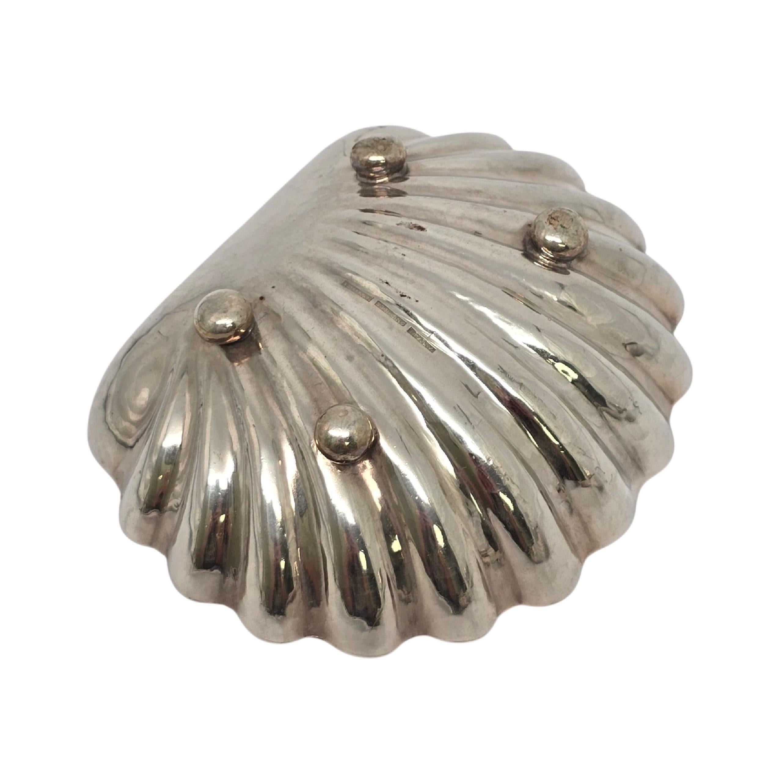 Satz von 6 Buccellati Sterling Silber Scroll Muschel kleine Schalen #23222 im Angebot 1