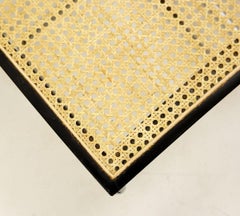 Set of 6 Cane and Chrome Chairs, 1970s, Italy