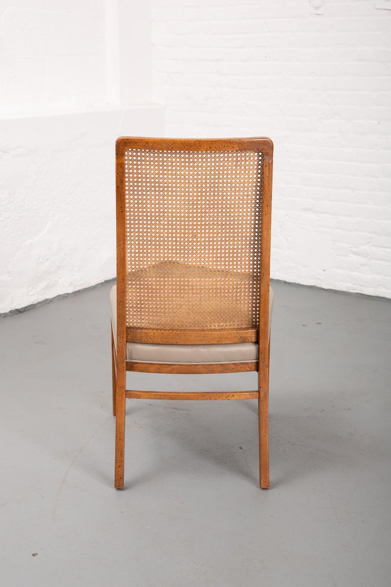 Set of 6 Cane Mid-Century Style Dining Chairs For Sale at 1stDibs