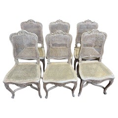 Set of 6 caned chairs in Louis XV - Regency style