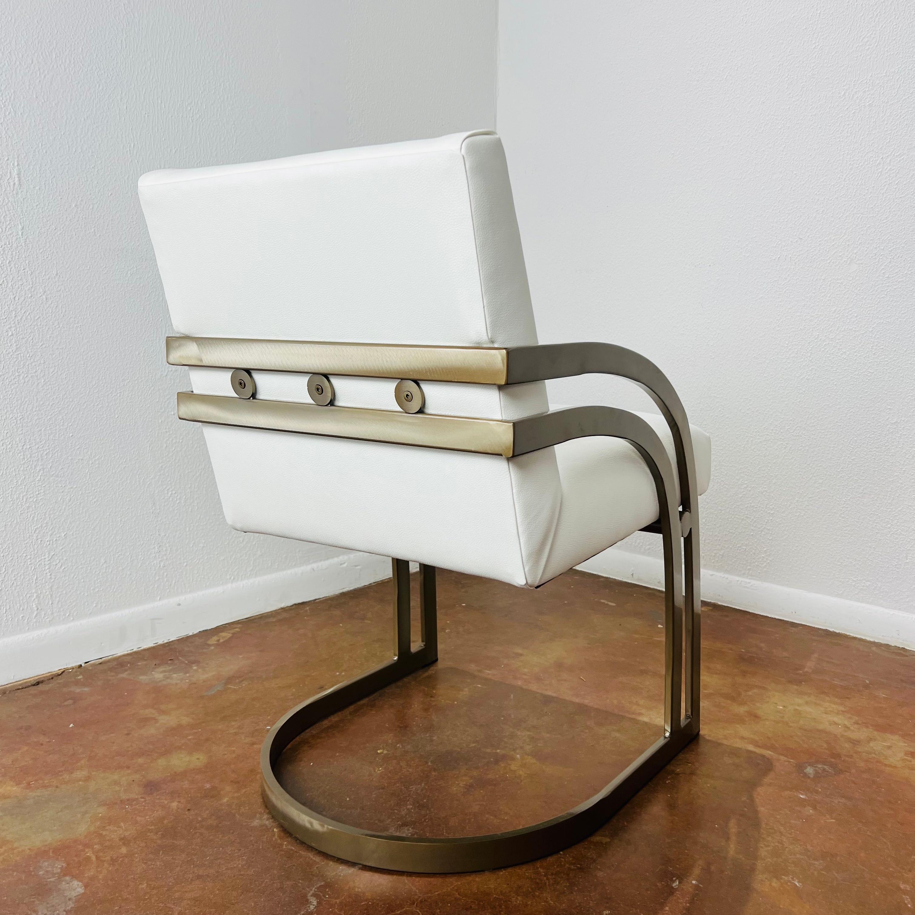 Set of 6 Cantilever Chairs in the Style of Milo Baughman 3