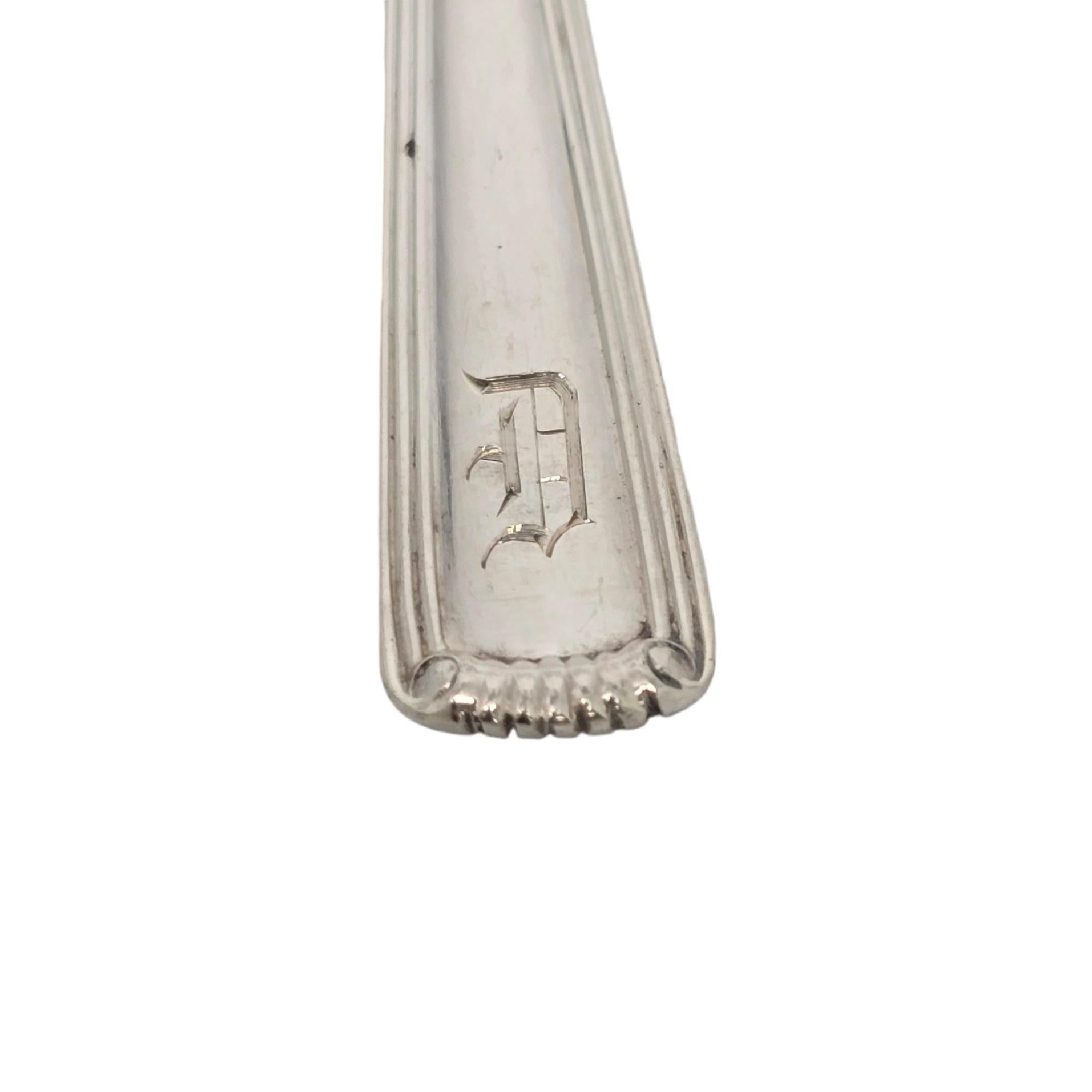 Set of 6 Cartier Marie Louise Sterling Silver Demitasse Spoons w/Mono #19264 4
