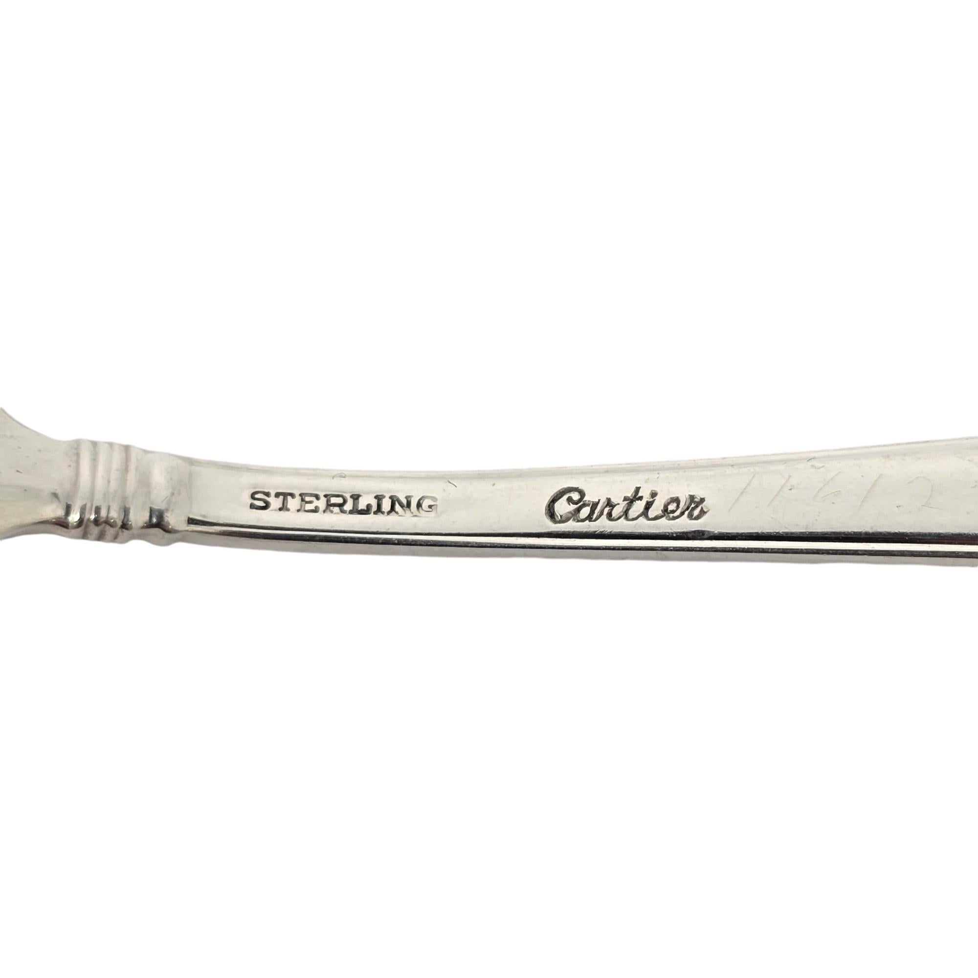 Set of 6 Cartier Marie Louise Sterling Silver Demitasse Spoons w/Mono #19264 5
