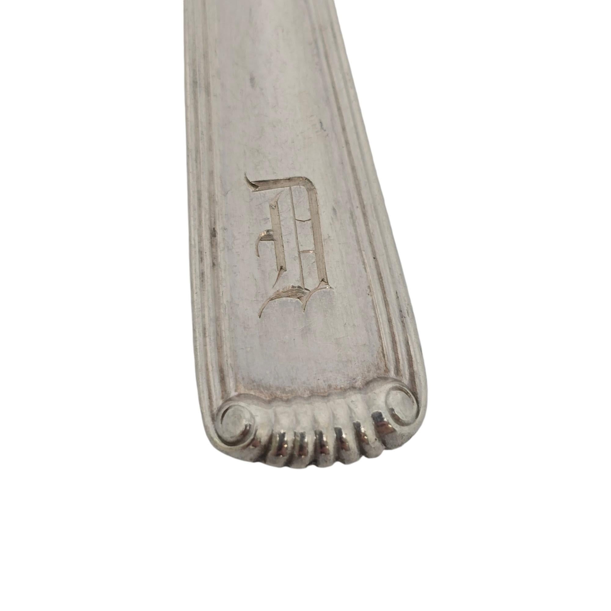 Set di 6 cucchiai da tavola Cartier Marie Louise in argento sterling con pompelmo e mono #19263 in vendita 4