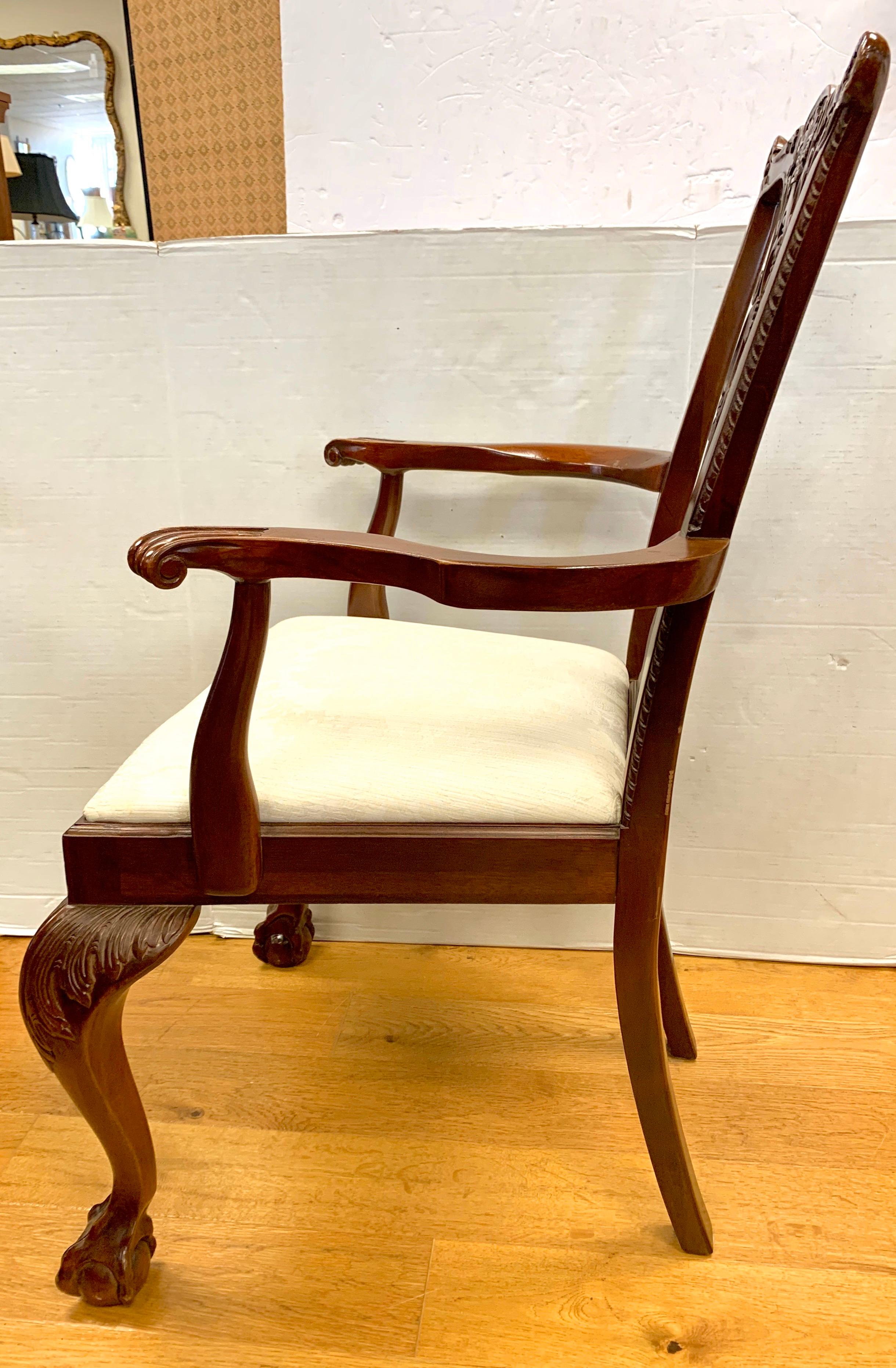 mahogany chippendale chairs