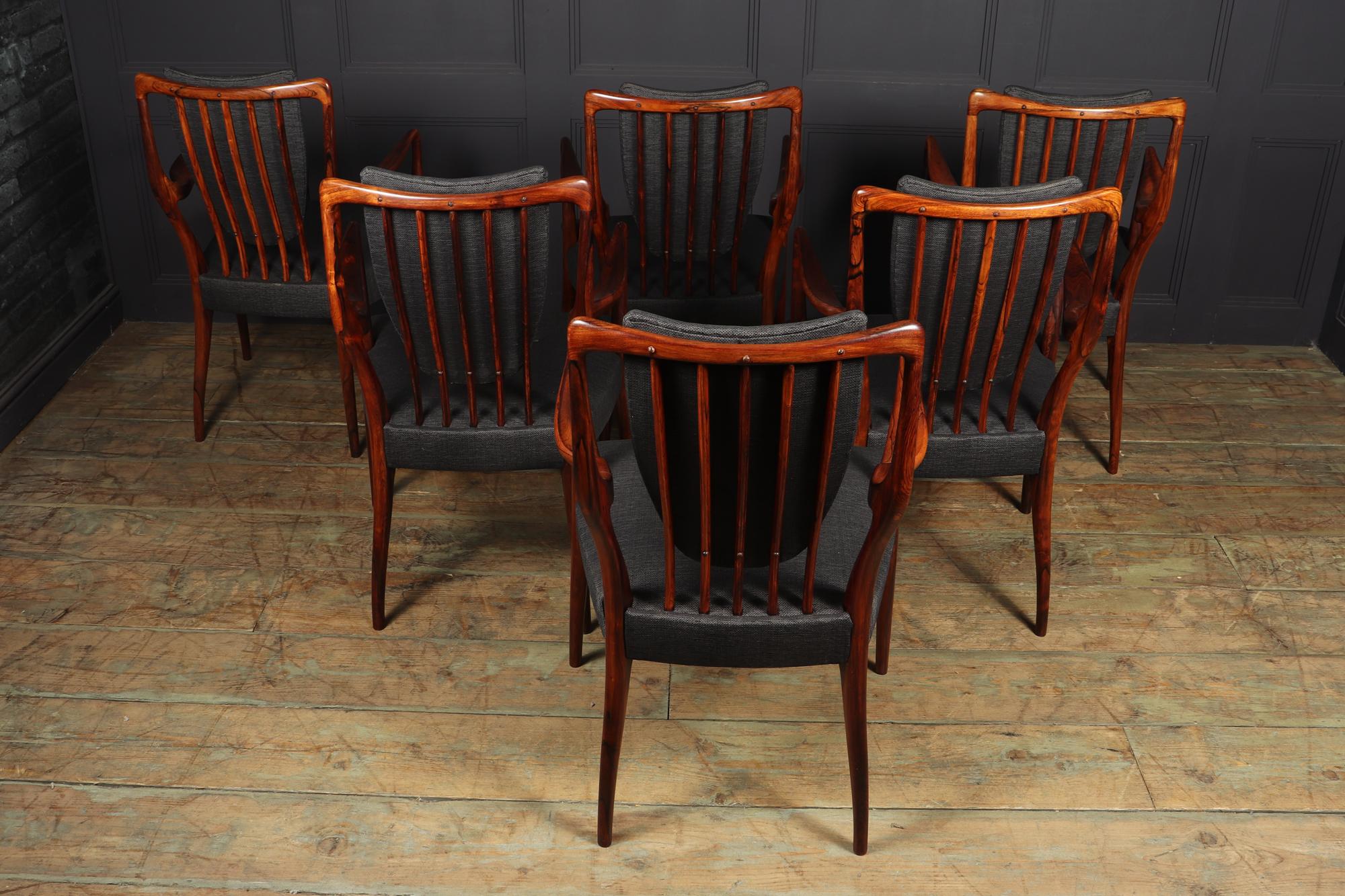 Set of 6 Carver Chairs by Andrew Milne 7
