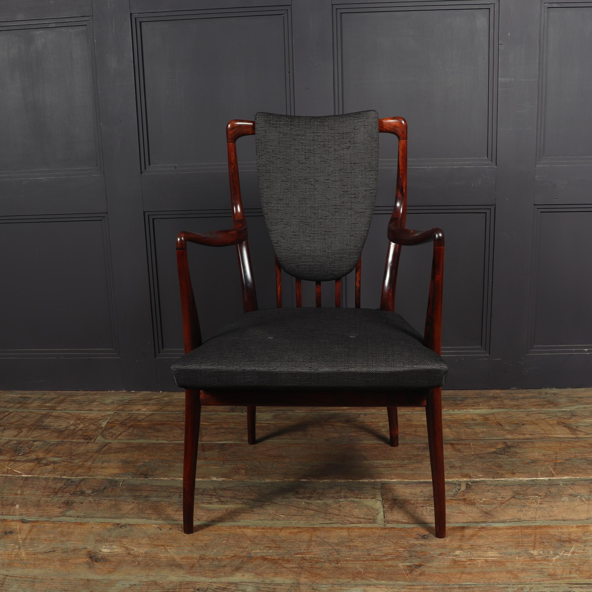 Mid-Century Modern Set of 6 Carver Chairs by Andrew Milne