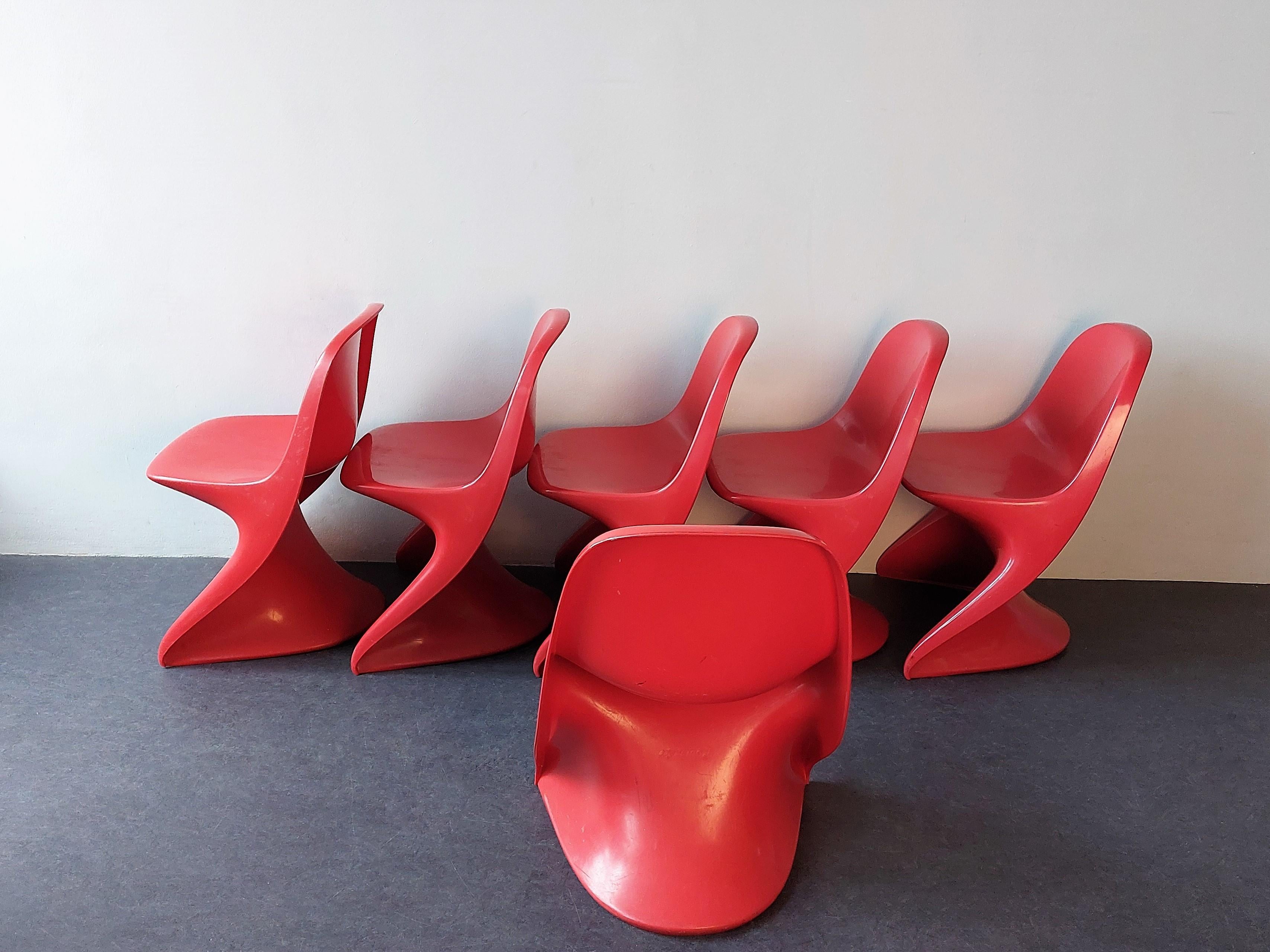 Set of 6 Casalino1 Children's Chairs by Alexander Begge for Casala, Italy 1970's In Good Condition For Sale In Steenwijk, NL