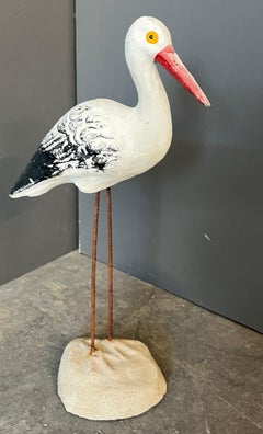 Set of 6 Cast Stone Seagulls.