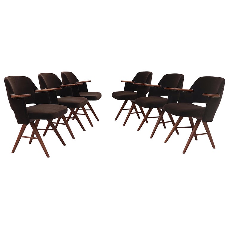 Set of 6 Cees Braakman FT30 Dining Chairs for Pastoe 1