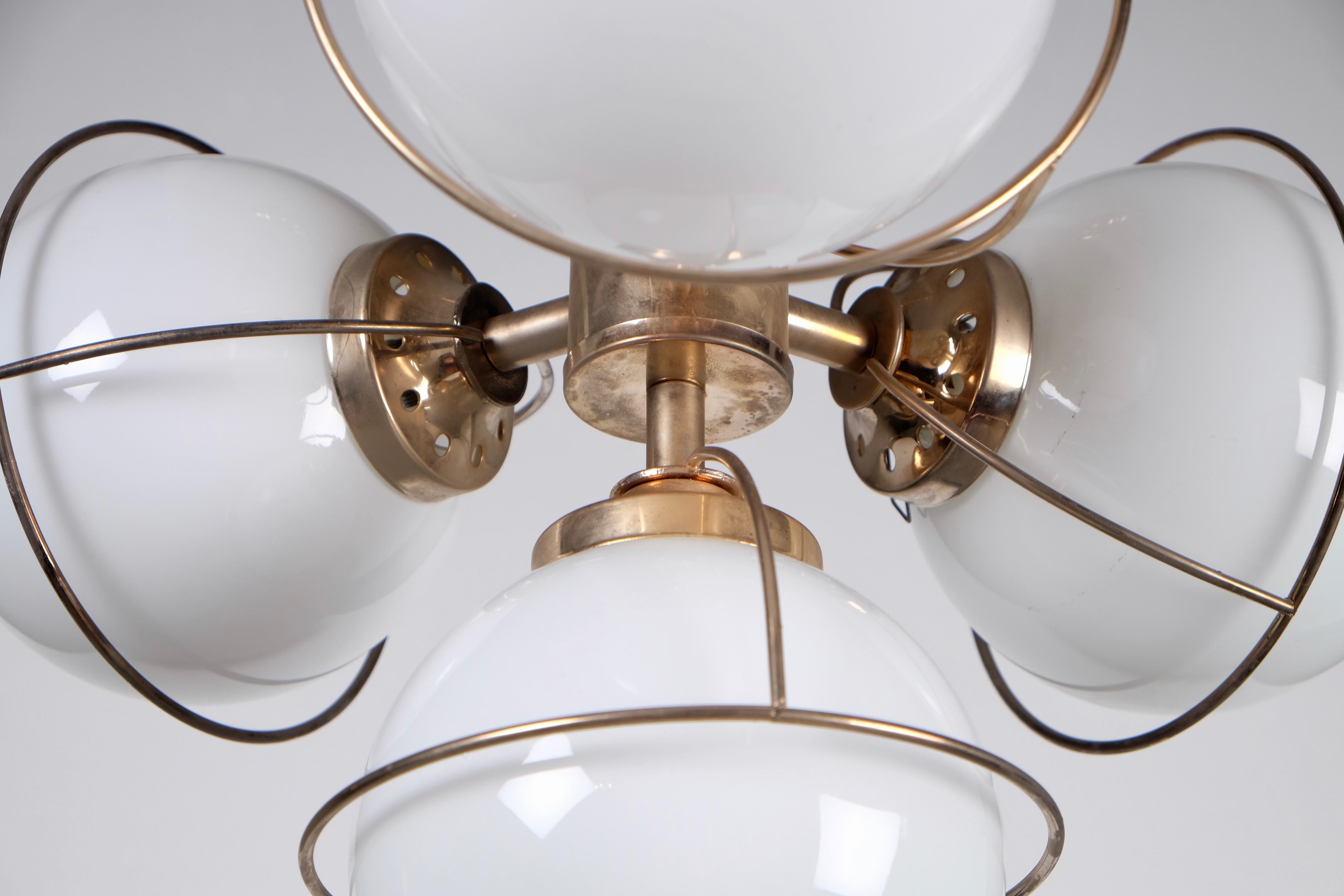 Scandinavo moderno Set di 6 lampade da soffitto, Svezia, anni '80 in vendita