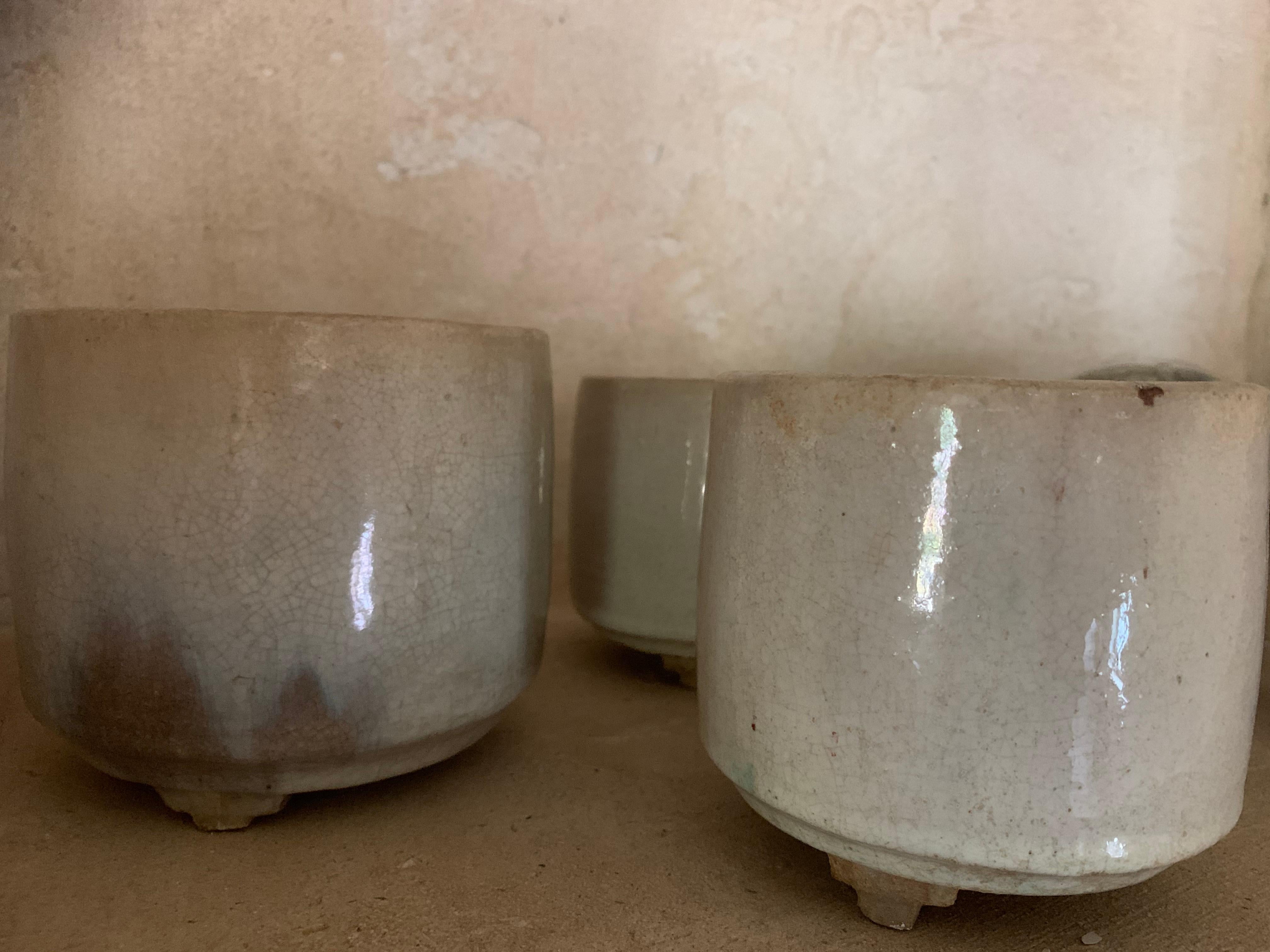 Set of 6 Celadon Incense Burner Pots 1
