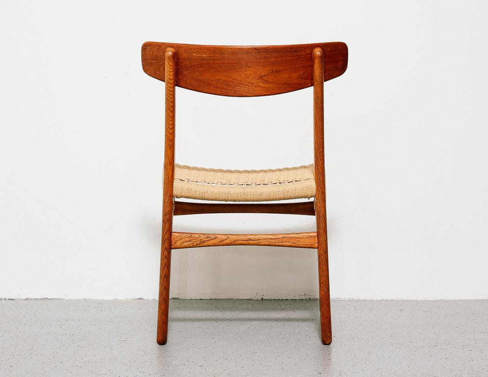 Set of 6 CH23 Teak and Oak Dining Chairs by Hans Wegner 3