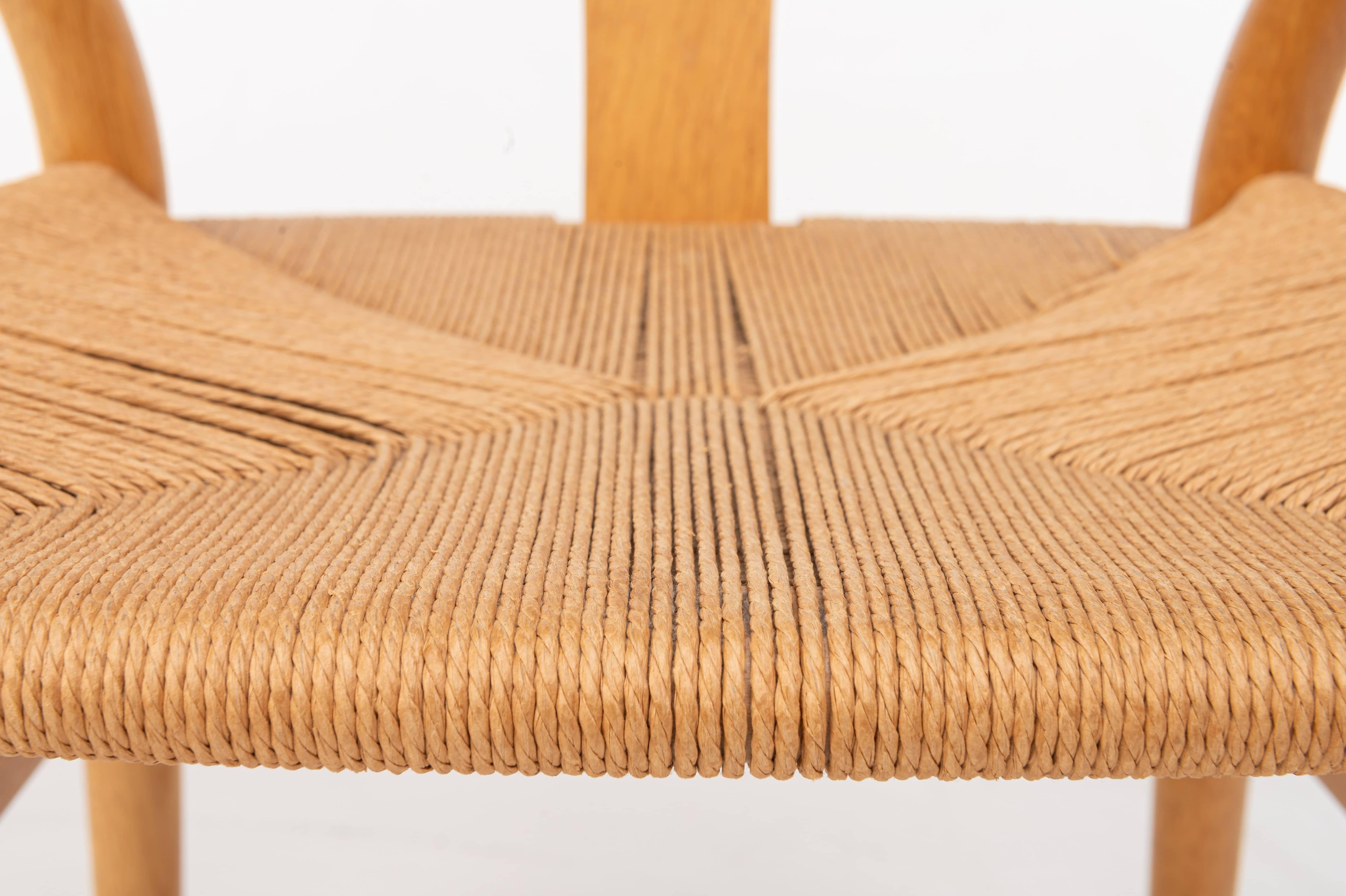 Ensemble de 6 chaises de salle à manger en forme de triangle 'CH24' par Hans J Wegner pour Carl Hansen, Danemark en vente 4