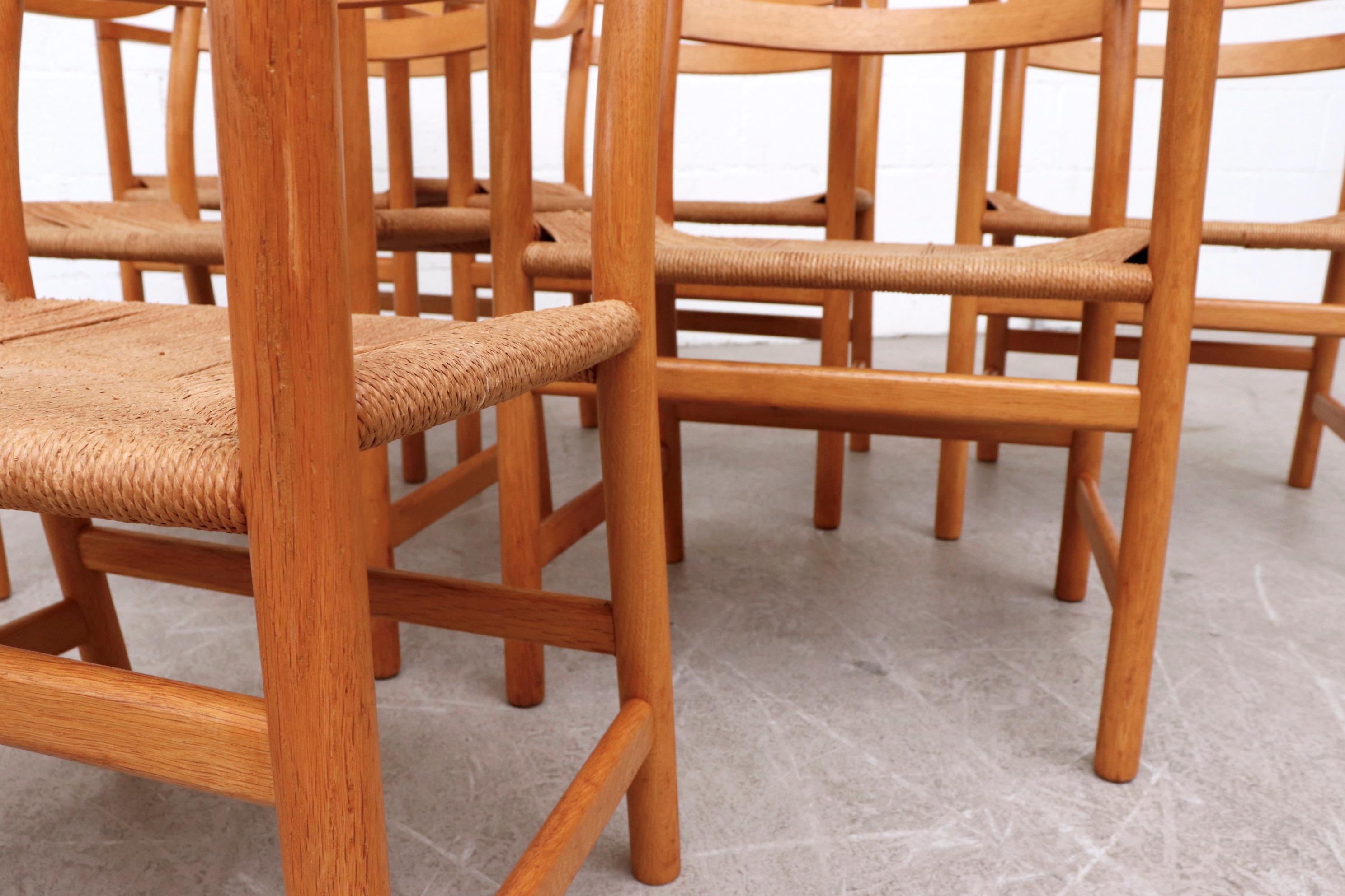 Set of 6 'CH46' Oak Dining or Armchairs by Hans J. Wegner 3