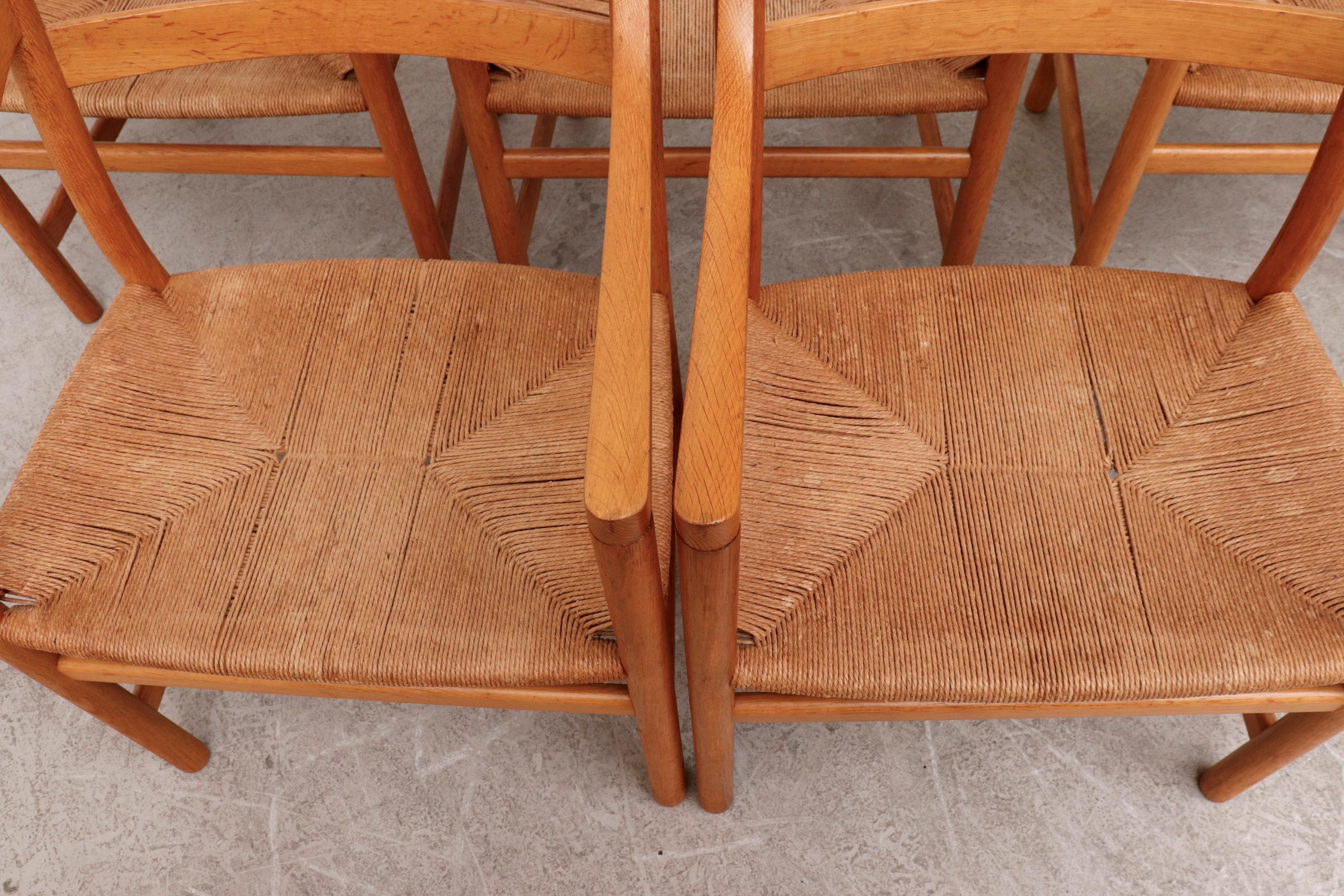 Danish Set of 6 'CH46' Oak Dining or Armchairs by Hans J. Wegner