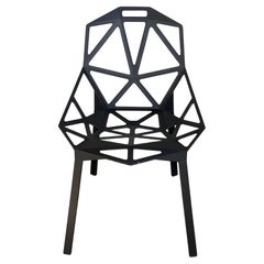 Lot de 6 Chaises_One en noir par Konstantin Grcic pour Magis