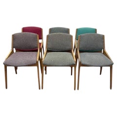 Set di 6 sedie del 1950 in faggio massiccio